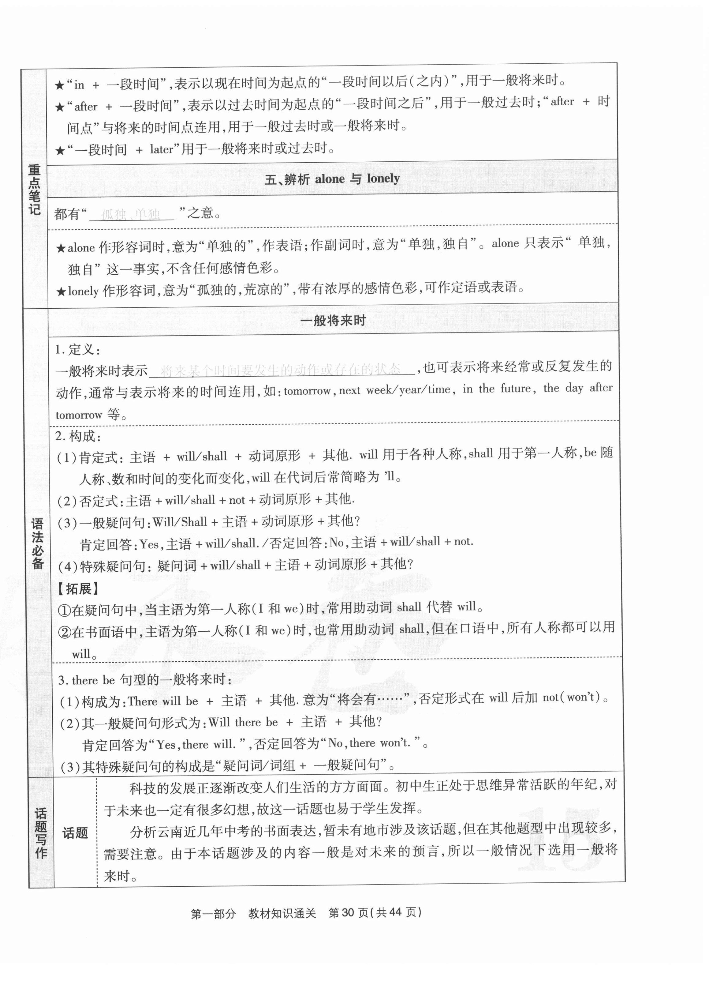 2020年云南本土期末卷八年級(jí)英語(yǔ)上冊(cè)人教版 第30頁(yè)
