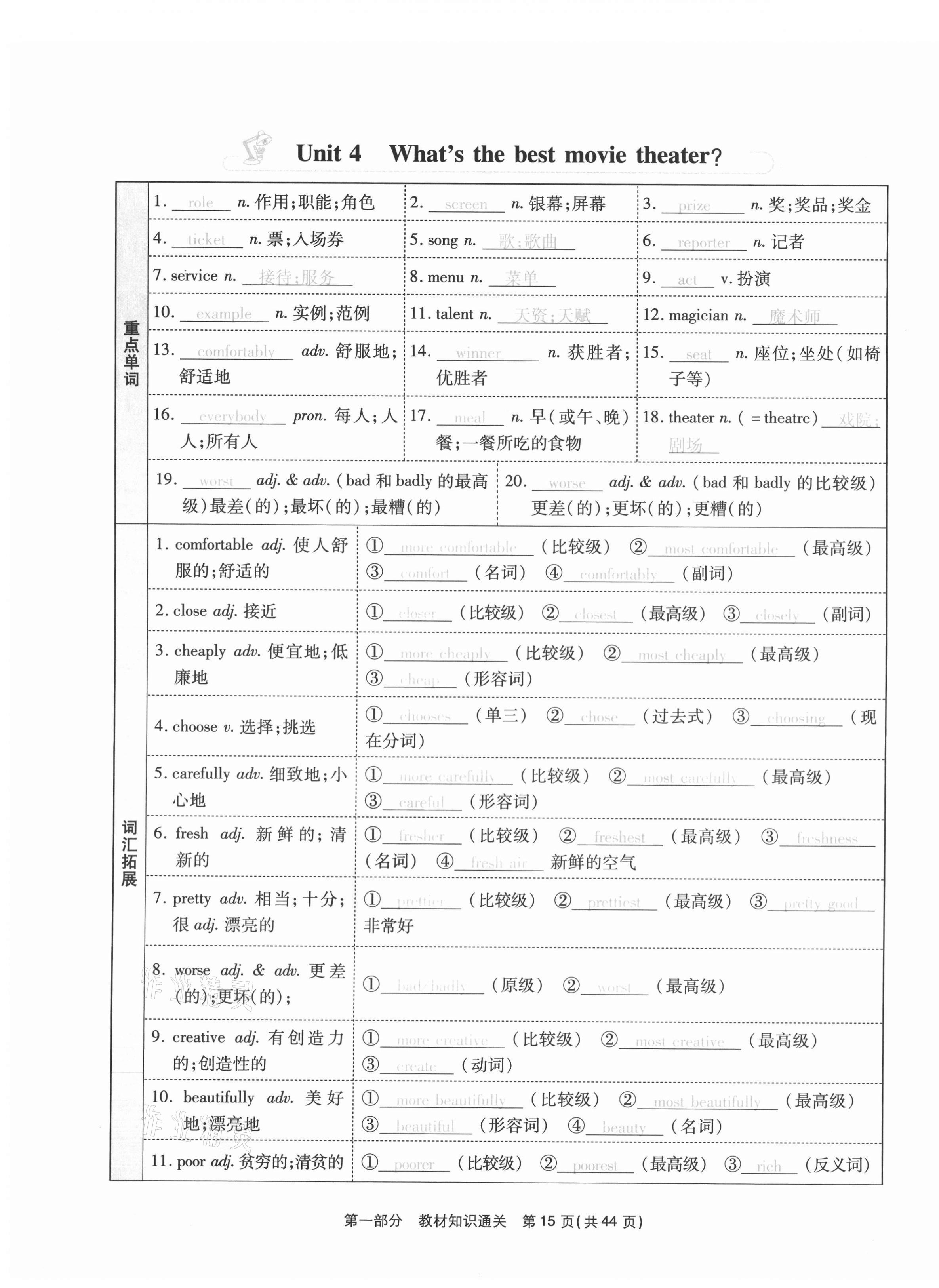 2020年云南本土期末卷八年級(jí)英語上冊(cè)人教版 第15頁(yè)