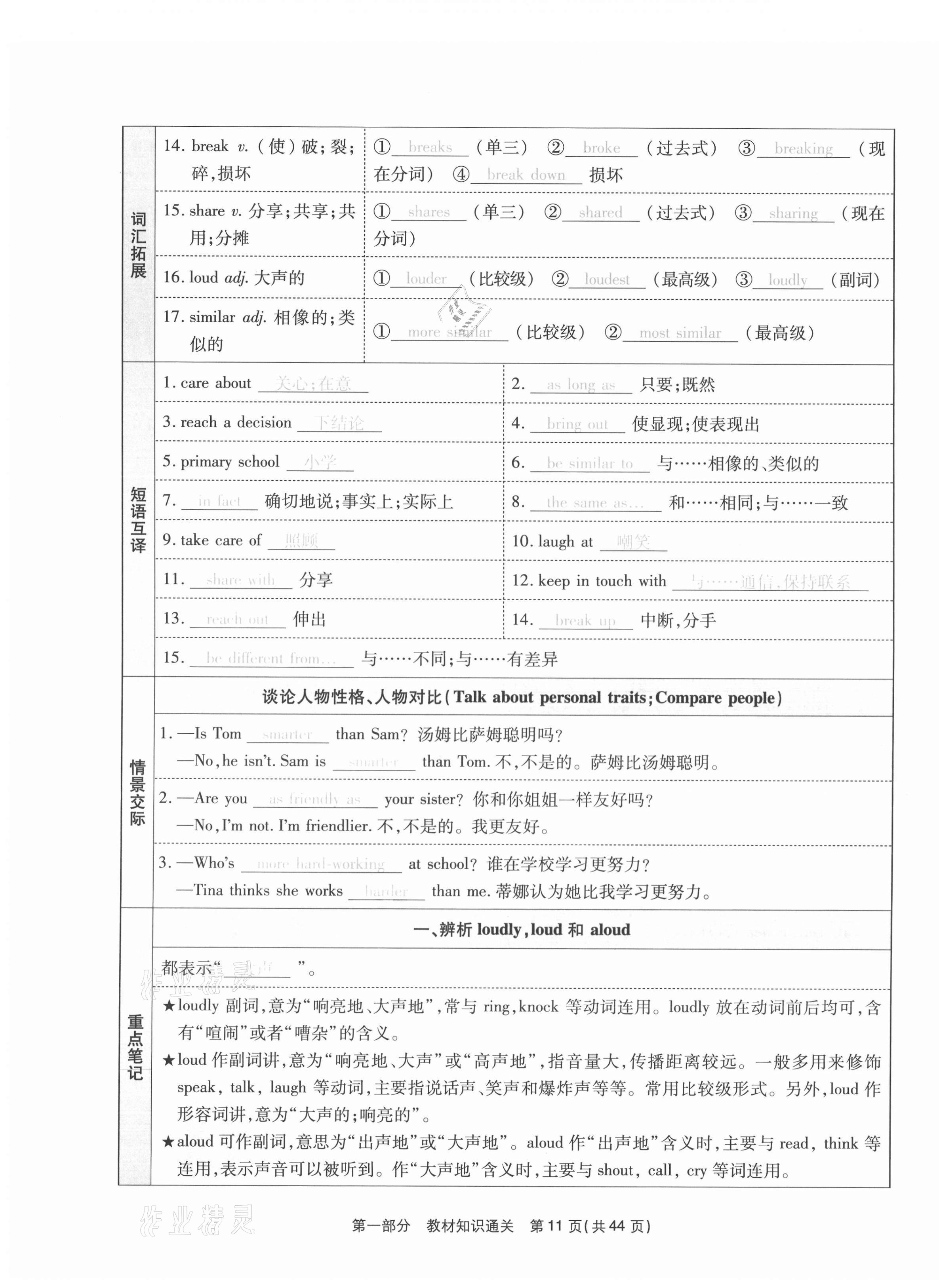 2020年云南本土期末卷八年級(jí)英語上冊(cè)人教版 第11頁