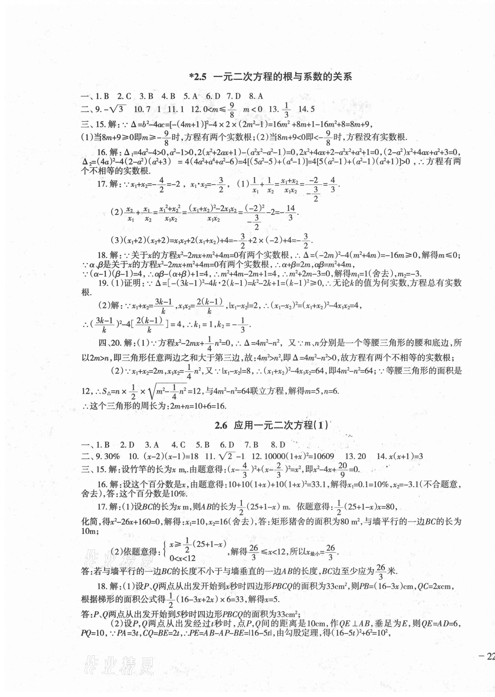 2020年樹人練案九年級數(shù)學(xué)全一冊北師大版 第11頁