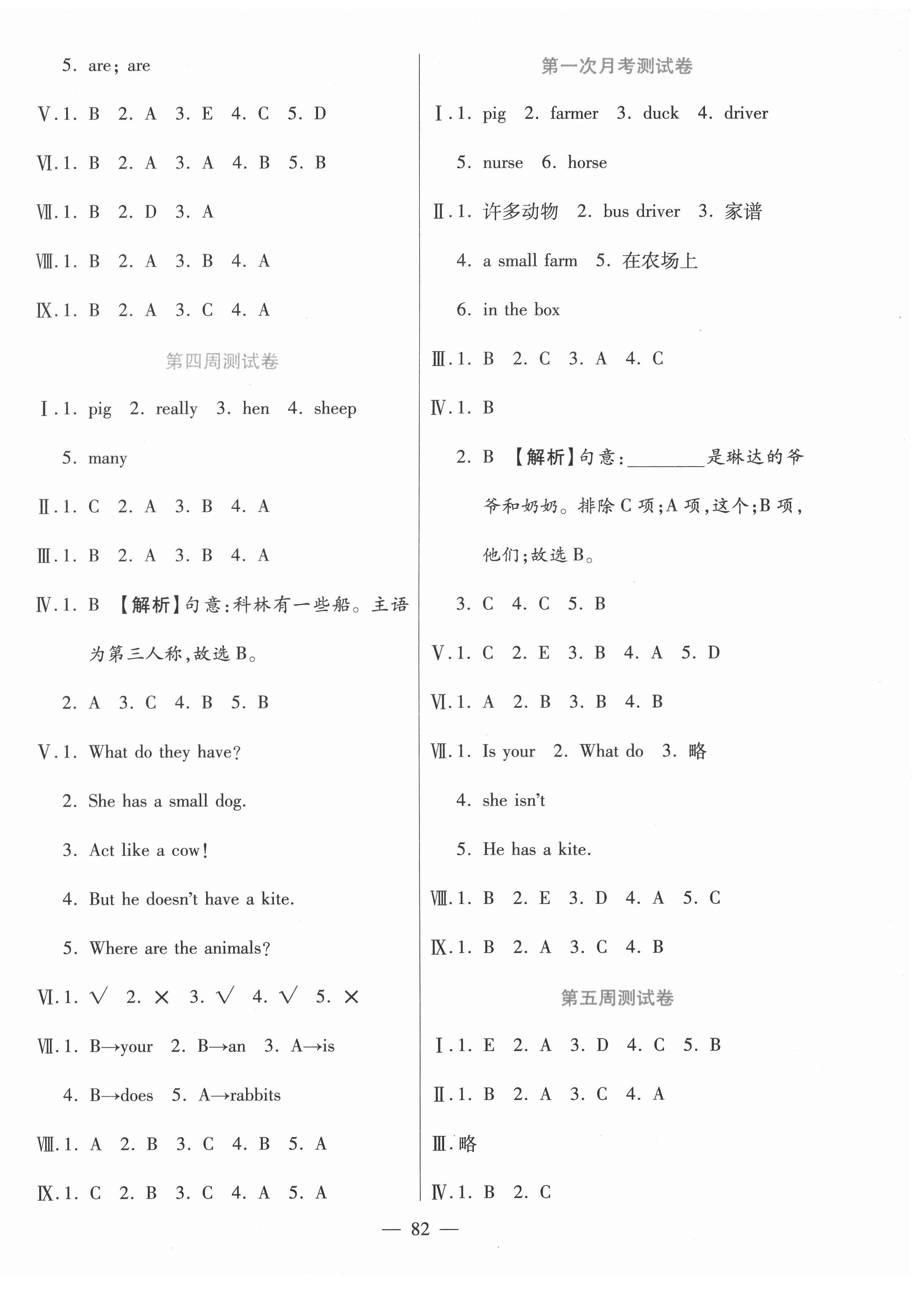 2020年晨軒教育天天練四年級(jí)英語(yǔ)上冊(cè)陜旅版 參考答案第2頁(yè)