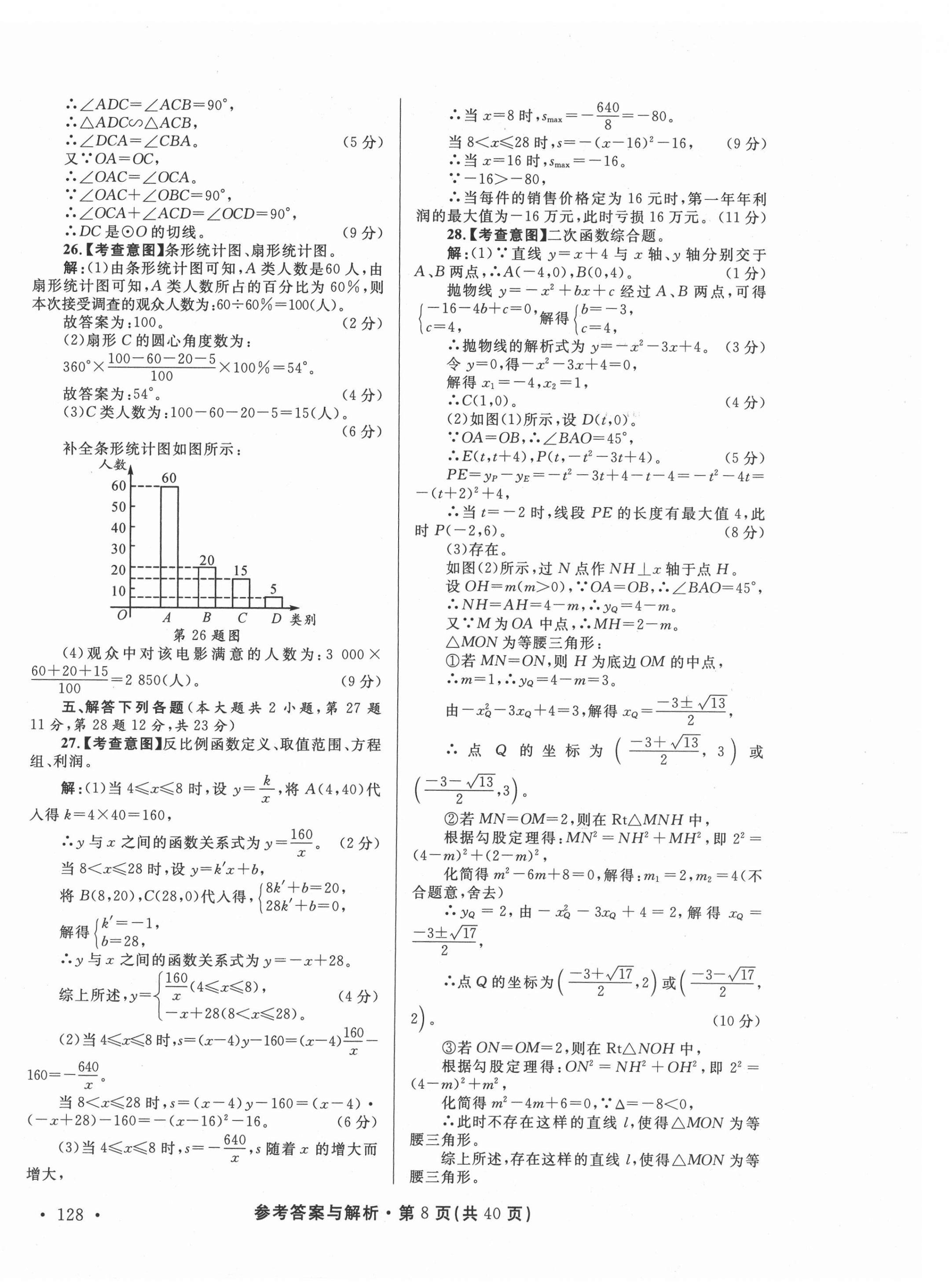 2021年青海省中考模拟试卷数学 第8页