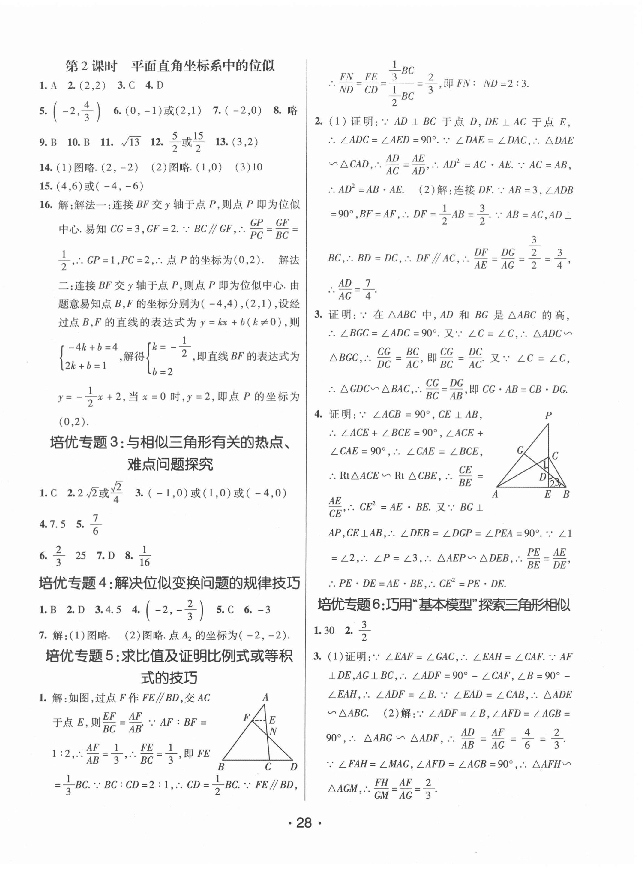 2020年同行學(xué)案學(xué)練測九年級數(shù)學(xué)上冊青島版 第4頁