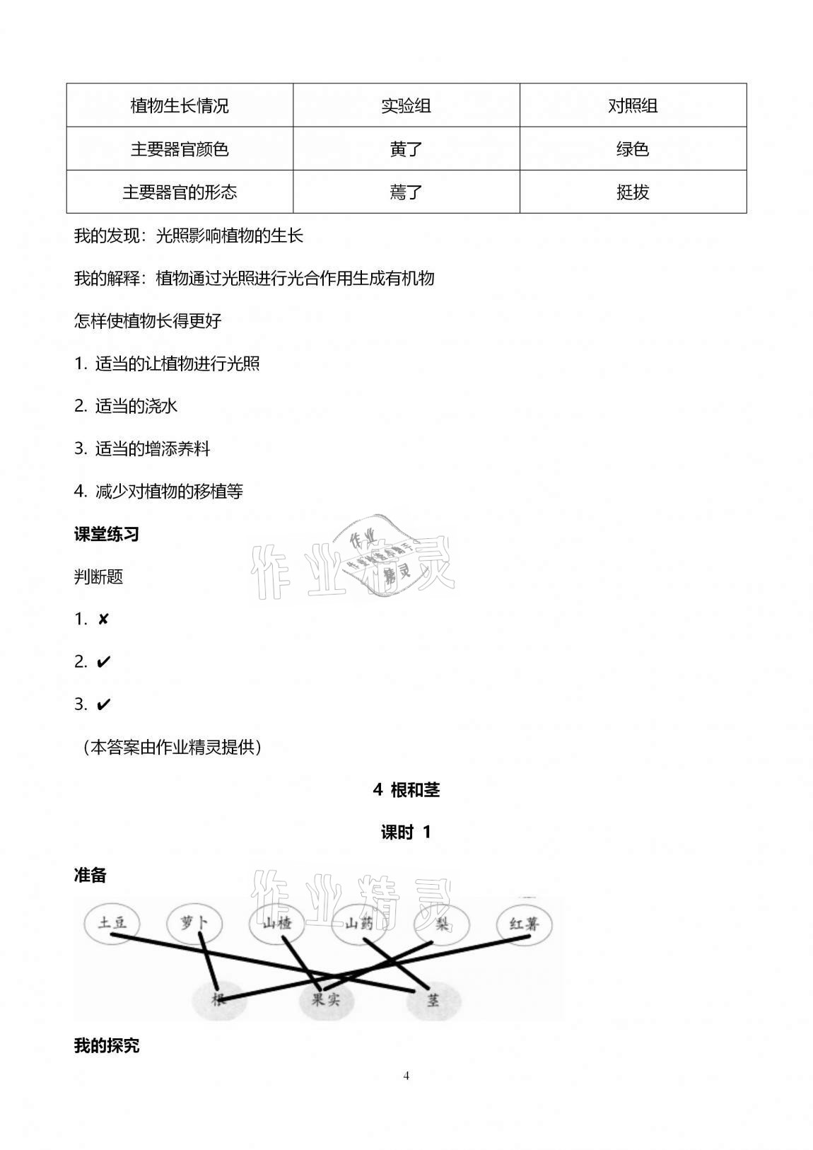 2020年科学学习与巩固五年级上册冀人版 第4页