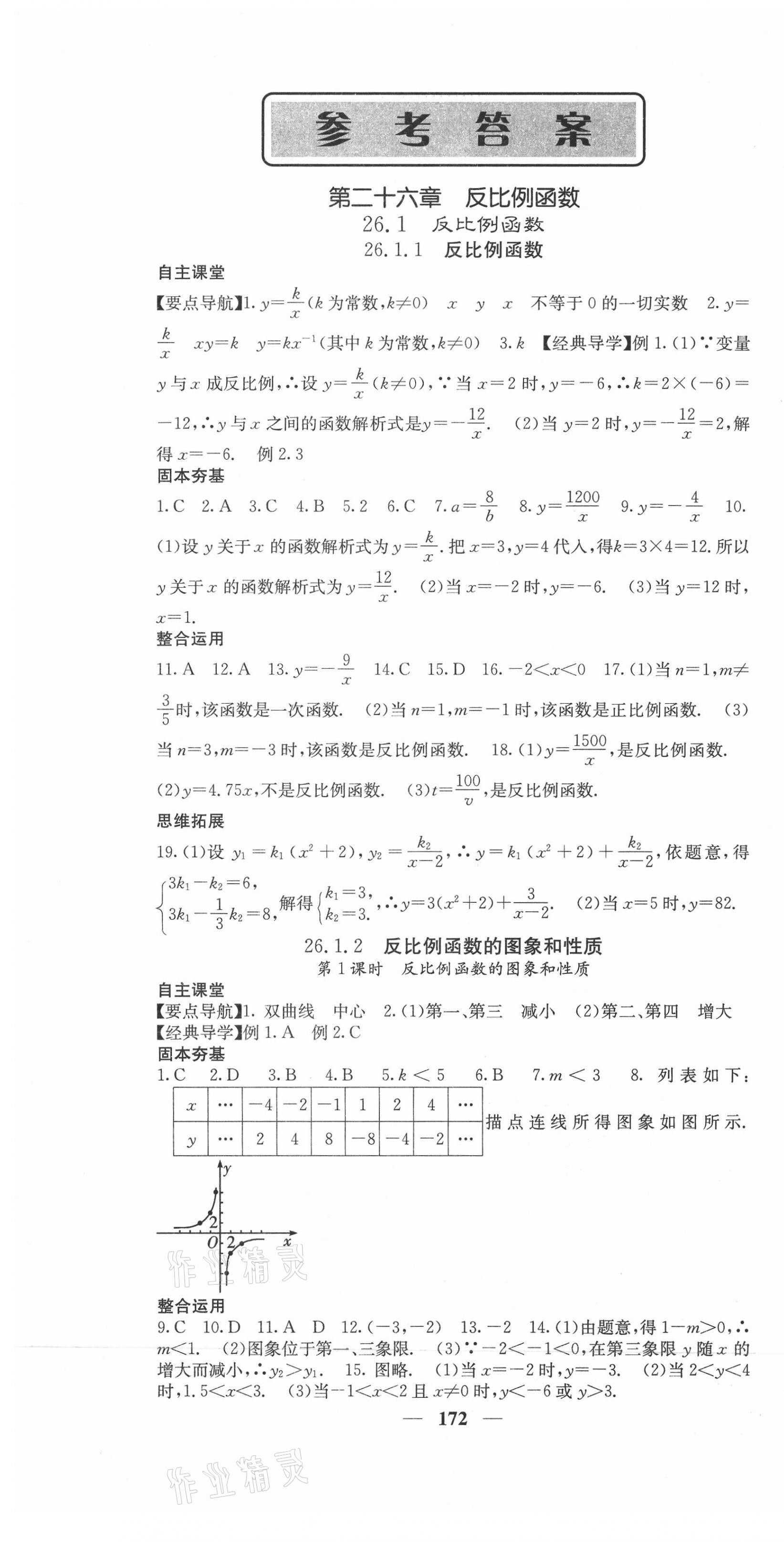 2021年課堂點睛九年級數(shù)學(xué)下冊人教版 第1頁