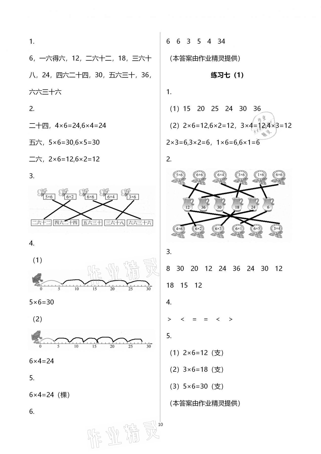 2020年練習與測試小學數(shù)學二年級上冊蘇教版彩色版提升版宿遷專版 參考答案第10頁