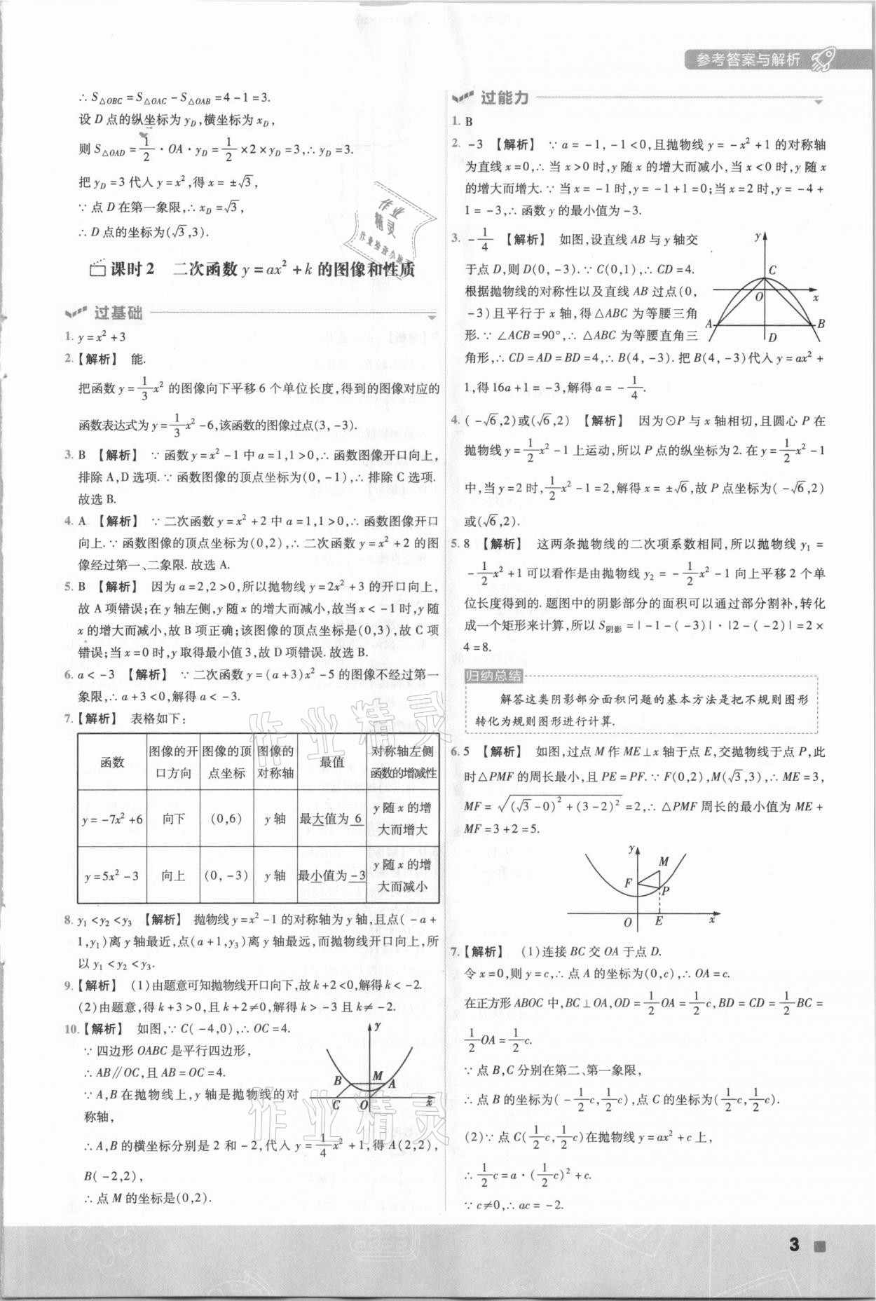 2021年一遍過九年級(jí)初中數(shù)學(xué)下冊(cè)蘇科版 參考答案第3頁