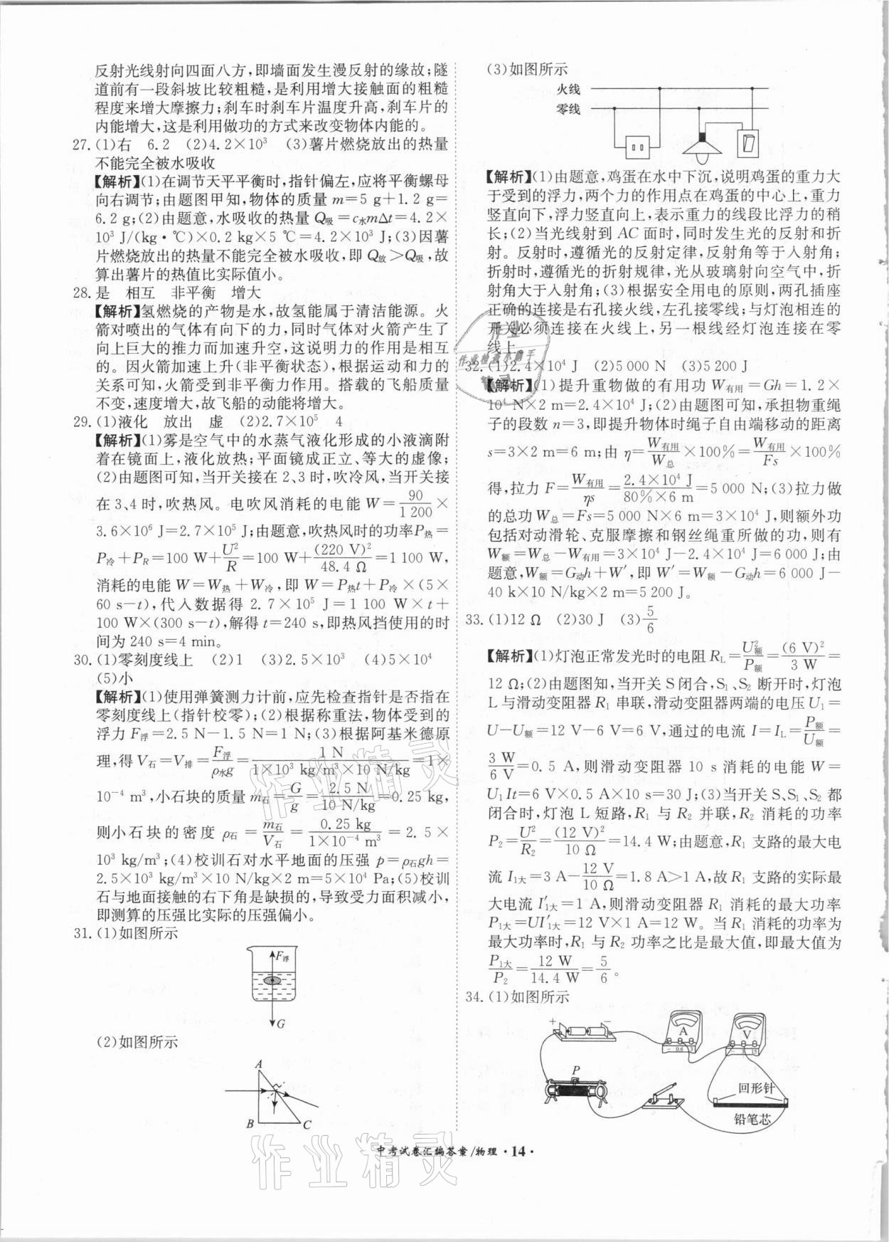 2021年木牘教育中考試卷匯編物理江蘇專版 第14頁