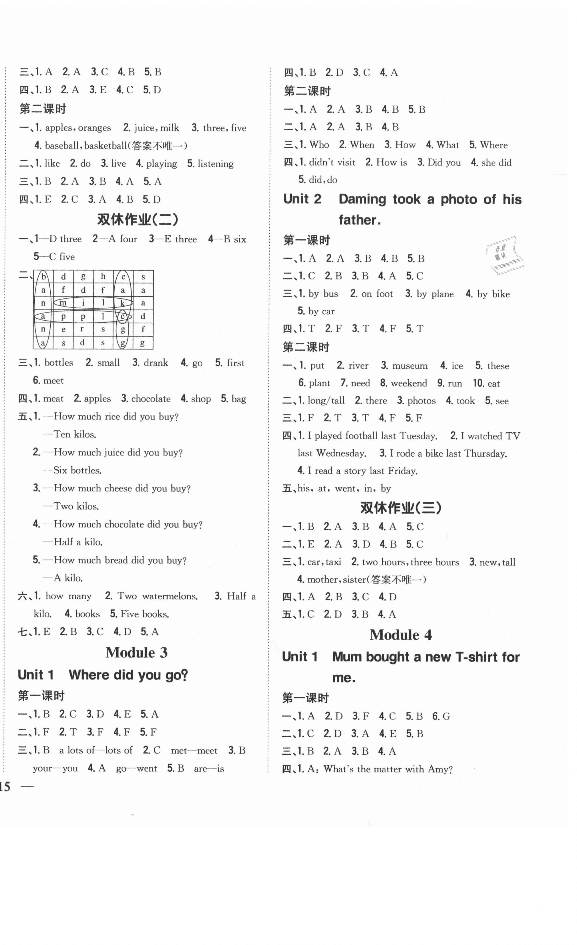 2020年小學題幫五年級英語上冊新課標外研版 第2頁