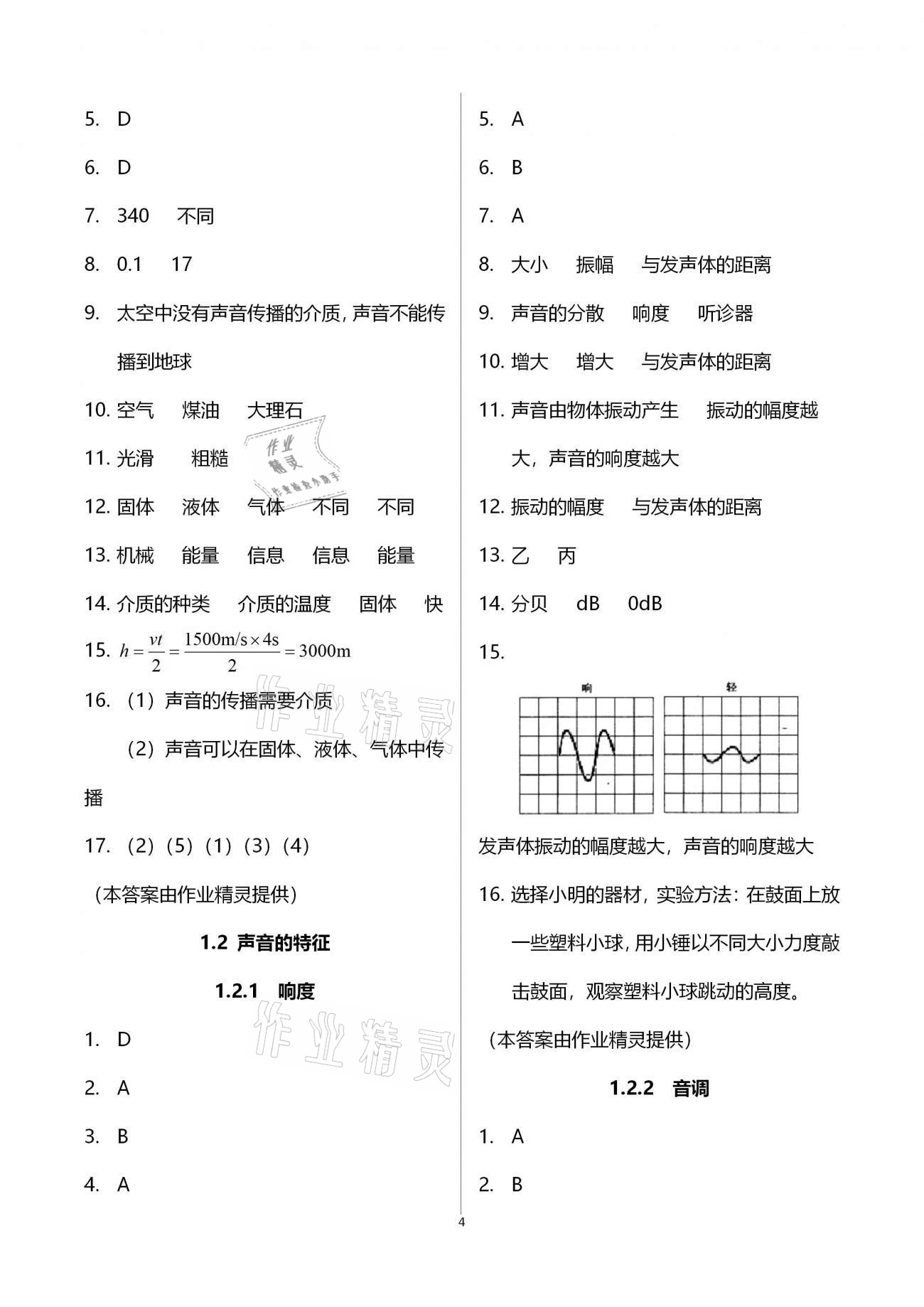 2020年優(yōu)學(xué)先導(dǎo)教學(xué)與測評(píng)八年級(jí)物理上冊(cè)滬教版54制 第4頁