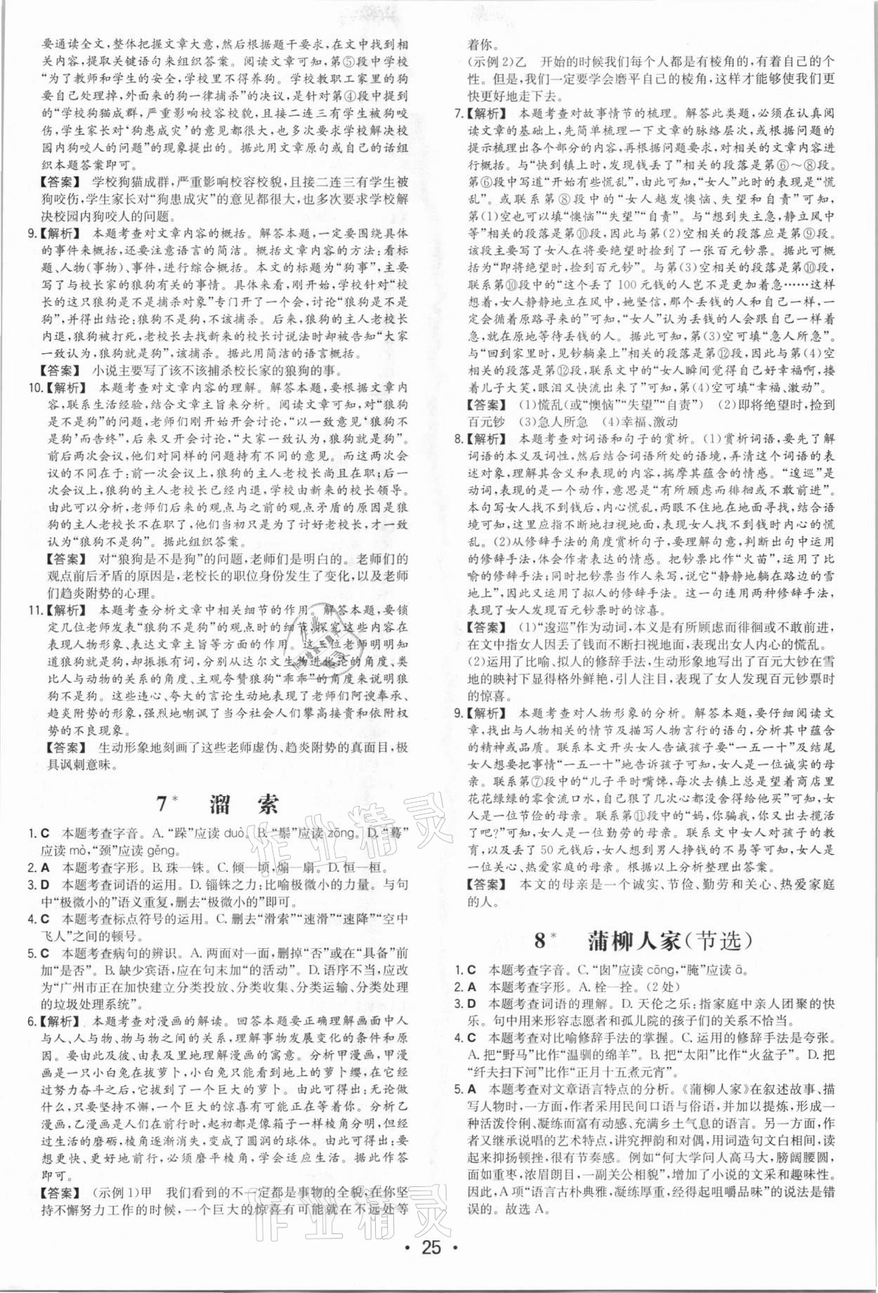 2021年一本同步訓(xùn)練九年級(jí)語文下冊人教版 第5頁