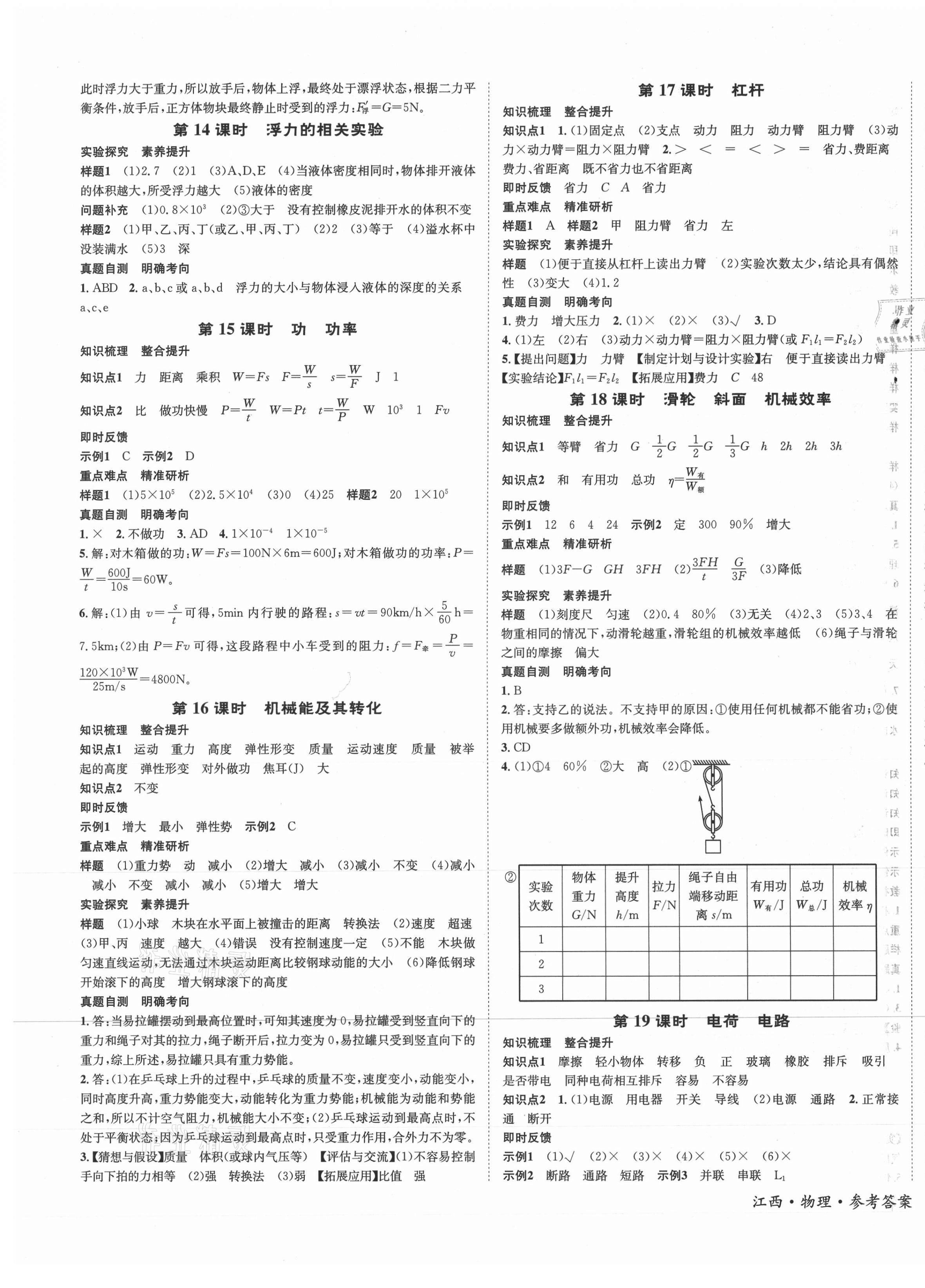 2021年中考2號(hào)物理江西專版 第5頁