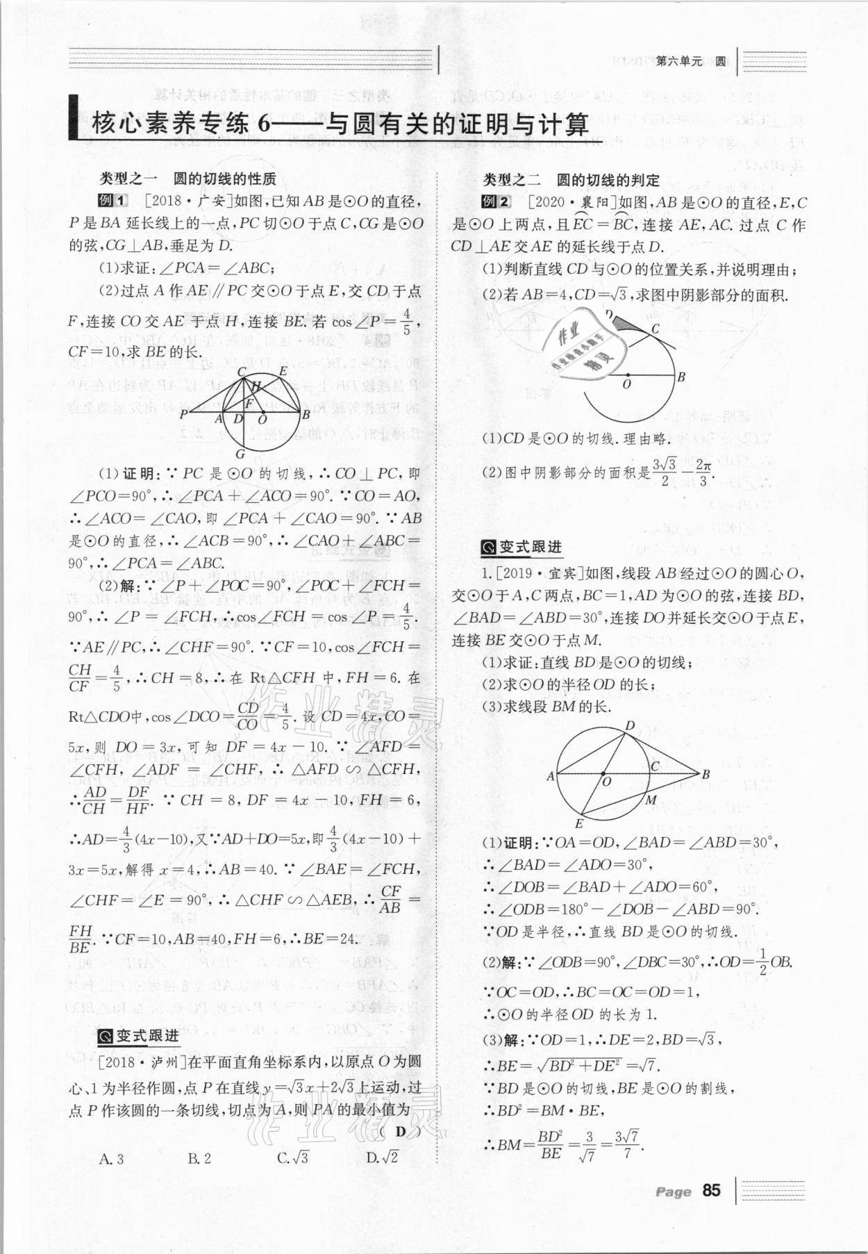 2021年全程夺冠中考突破数学北师大版达州专用 第85页