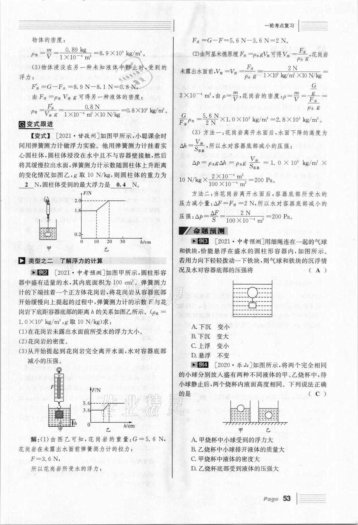 2021年全程夺冠中考突破物理达州专用 第53页