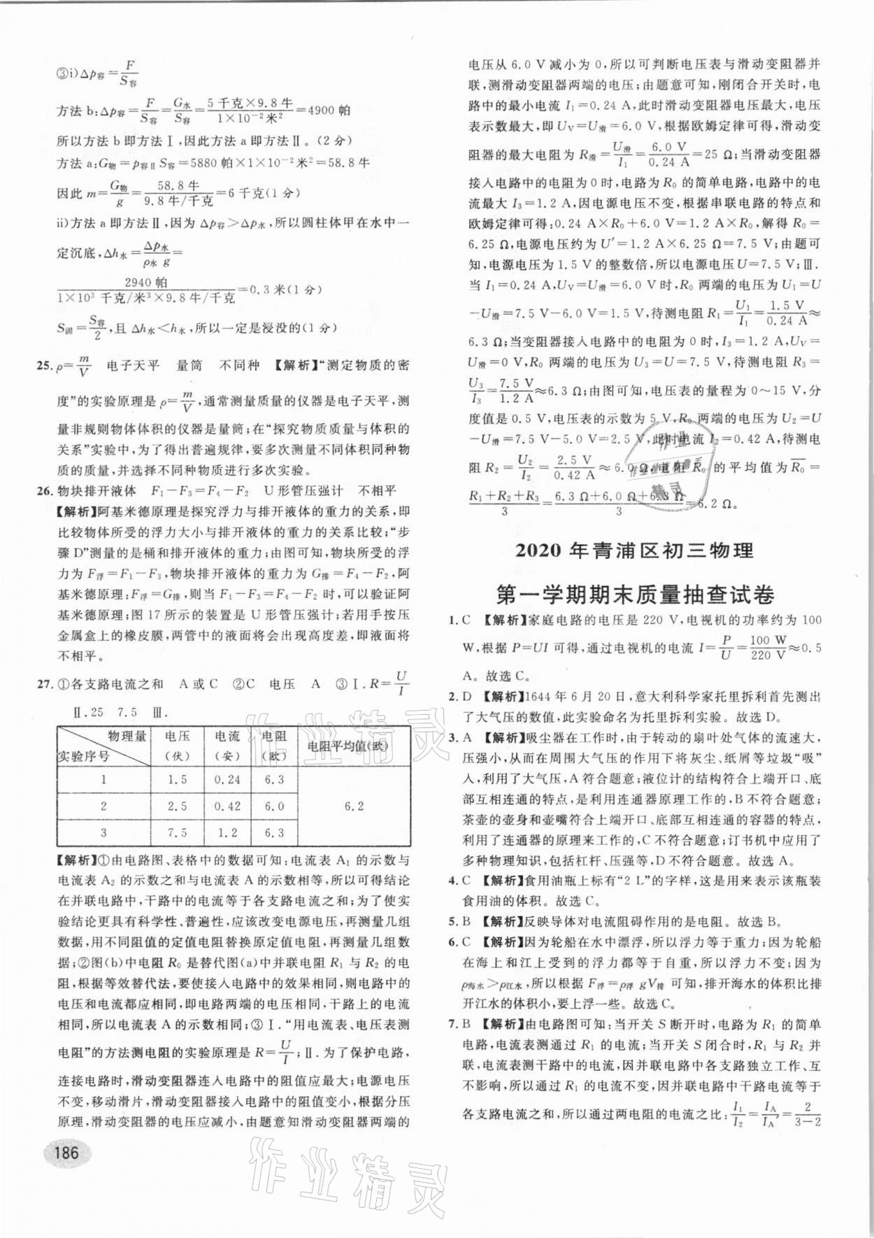 2021年中考一模卷實(shí)戰(zhàn)真題卷物理 參考答案第32頁(yè)