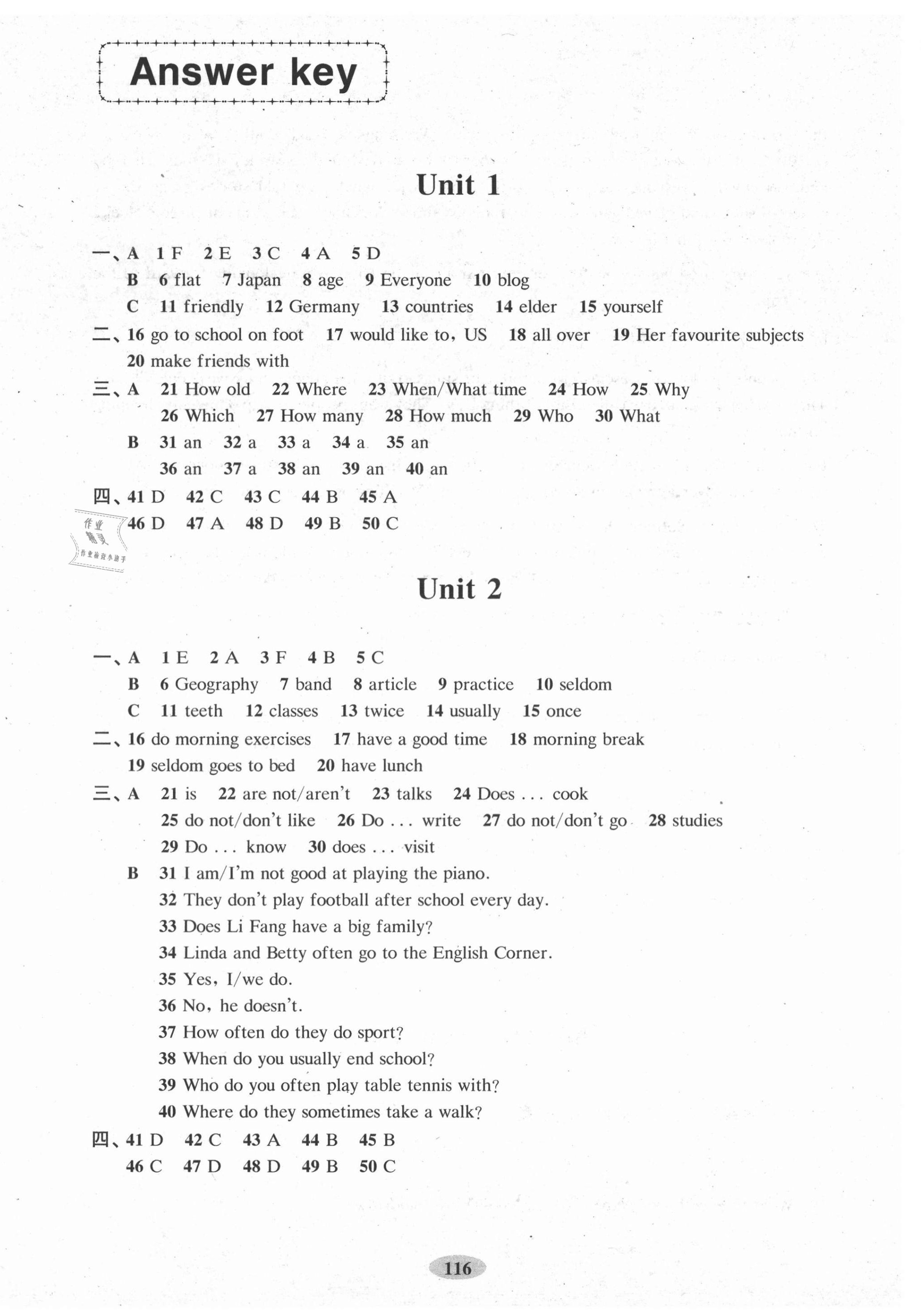 2020年新編牛津英語(yǔ)學(xué)習(xí)目標(biāo)與測(cè)試七年級(jí)上冊(cè)滬教版 第1頁(yè)