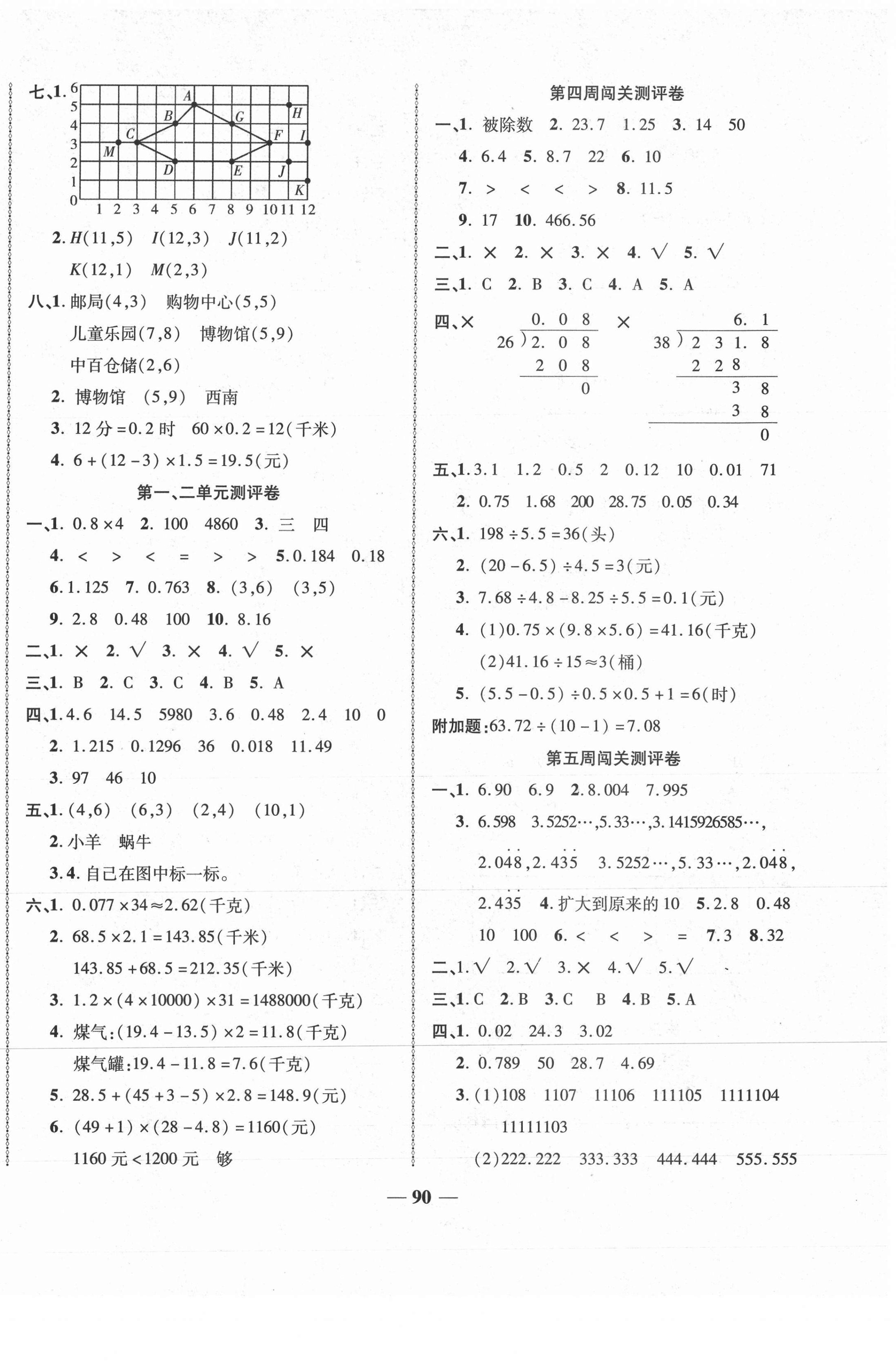 2020年名校一卷通五年級(jí)數(shù)學(xué)上冊(cè)人教版 第2頁(yè)