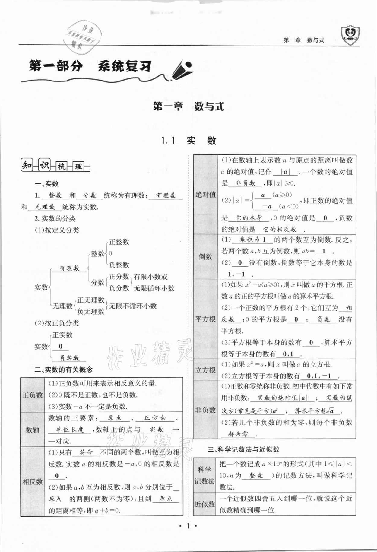 2021年指南針中考前沿數學總復習四川專版 第1頁