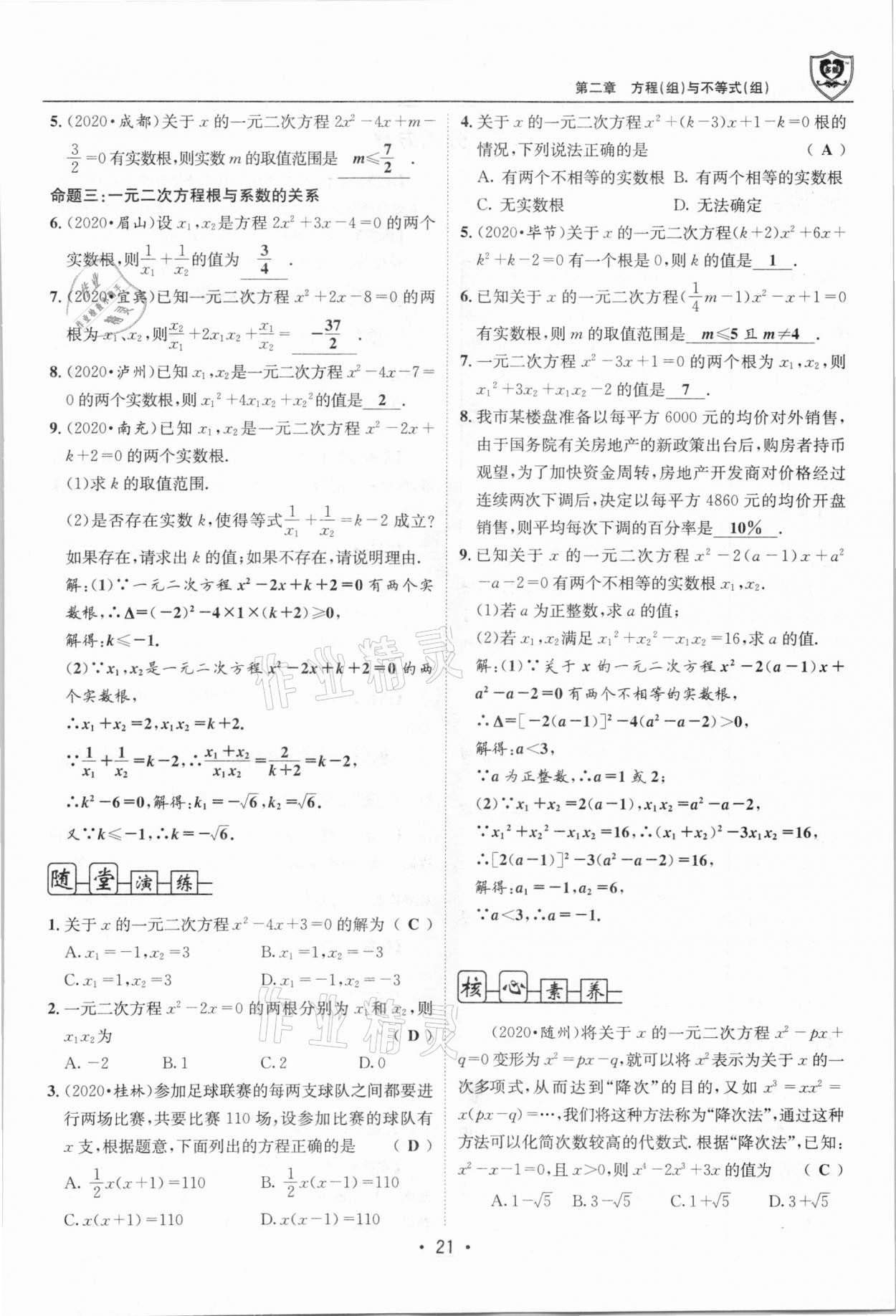 2021年指南針中考前沿數(shù)學(xué)總復(fù)習(xí)四川專版 第21頁