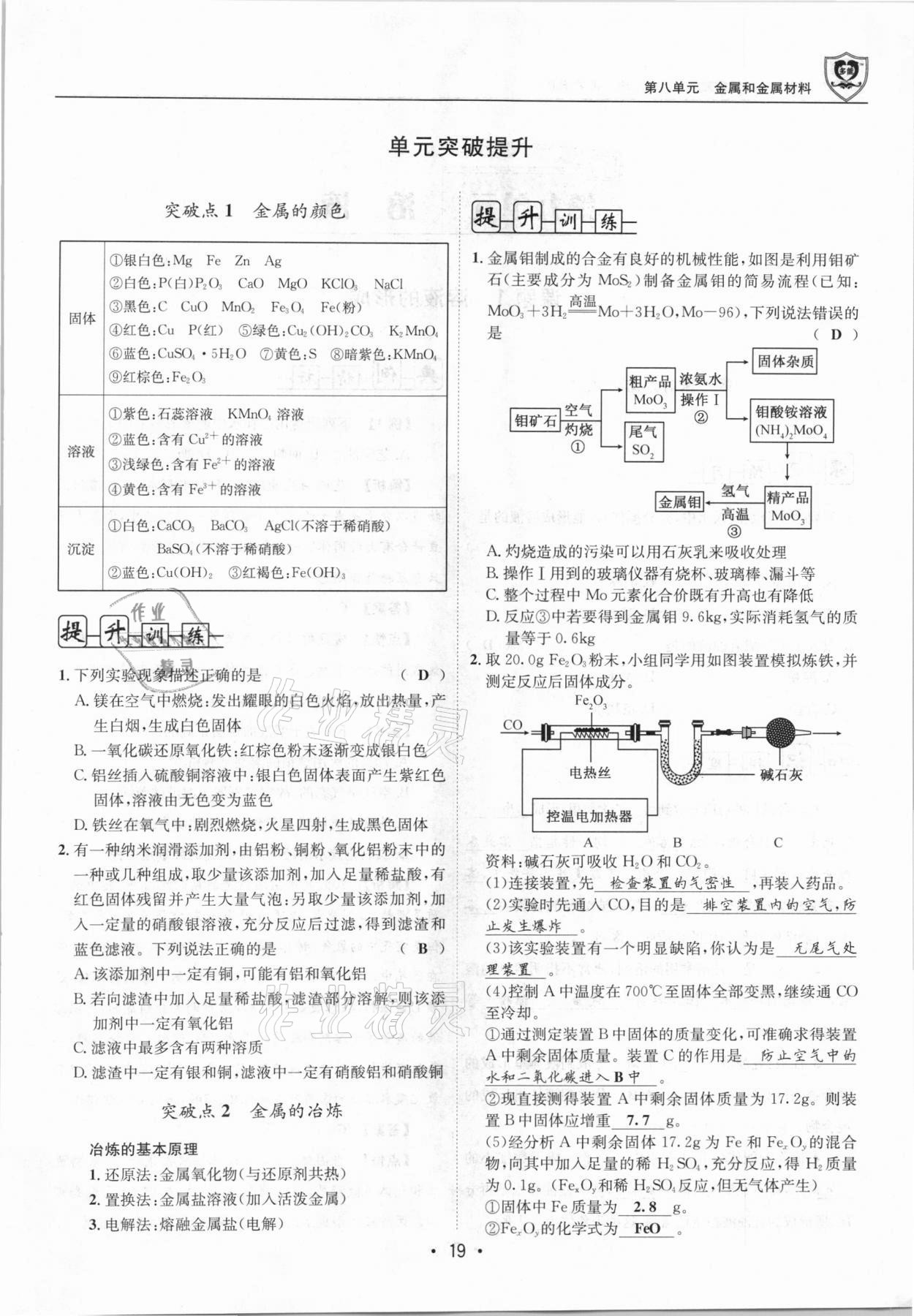 2021年指南针导学探究九年级化学下册人教版 第19页