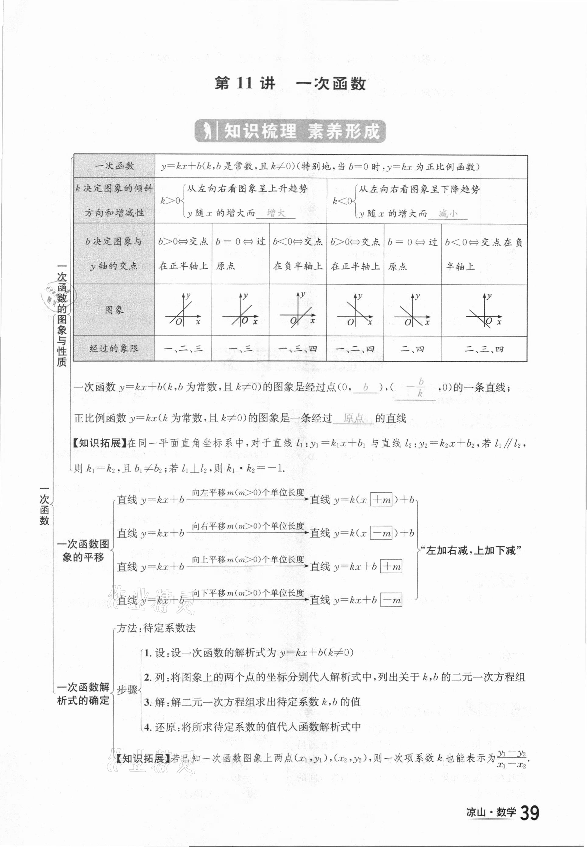 2021年國(guó)華考試中考總動(dòng)員數(shù)學(xué)涼山專版 參考答案第39頁(yè)