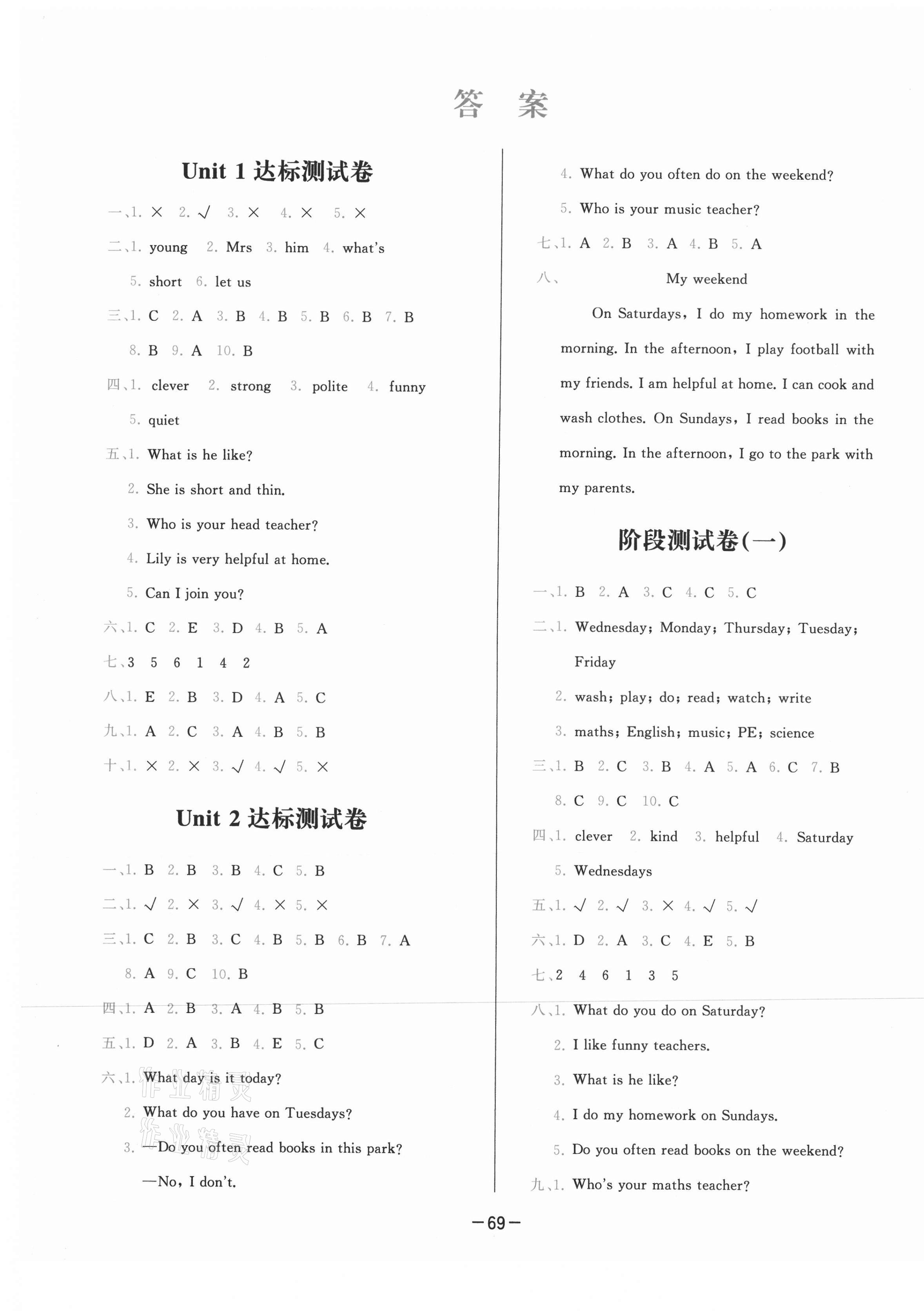 2020年學(xué)而思基本功全優(yōu)試卷小學(xué)英語五年級(jí)上冊(cè)人教PEP版 第1頁