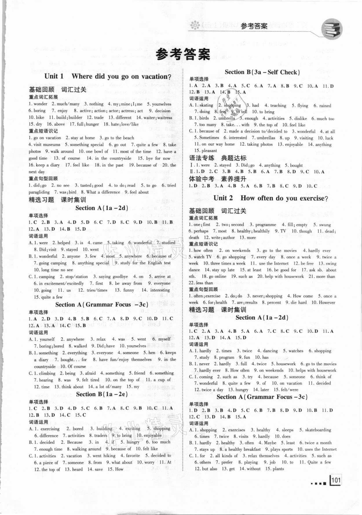 2020年瀚海圖書(shū)初中英語(yǔ)詞匯專項(xiàng)訓(xùn)練八年級(jí)上冊(cè)人教版包頭專用 第1頁(yè)