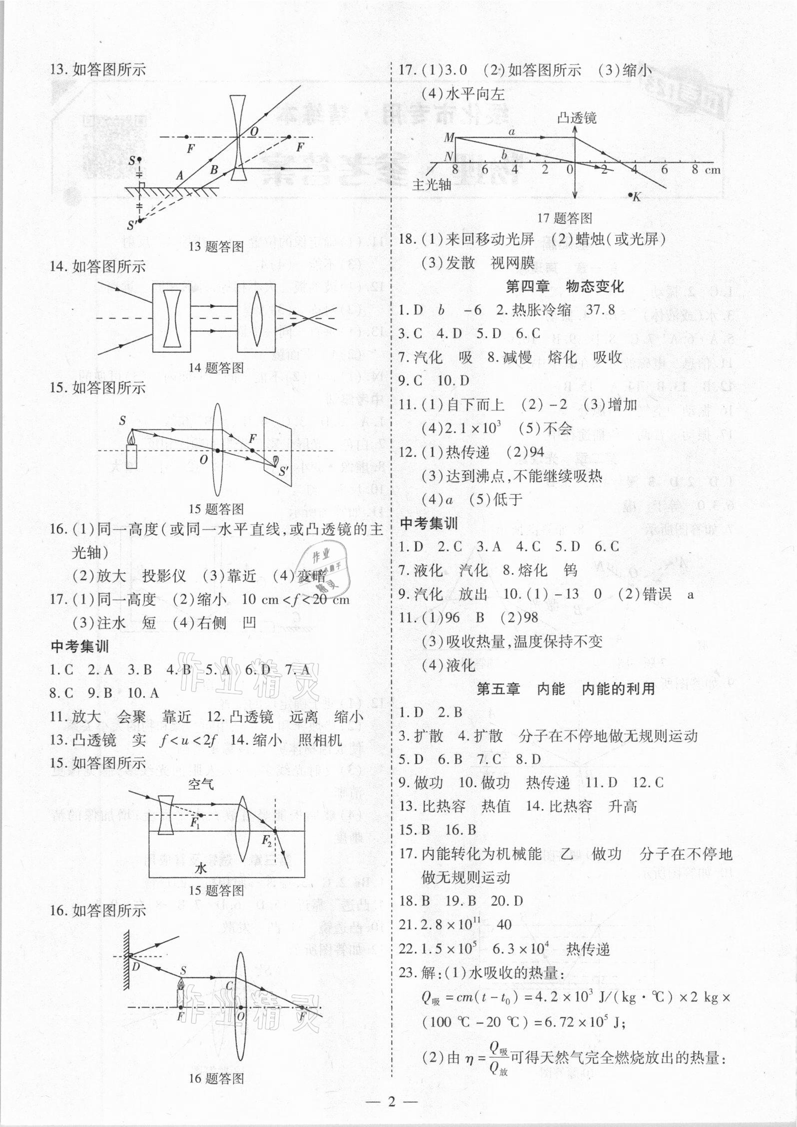 2021年中考123基礎(chǔ)章節(jié)總復(fù)習(xí)測試卷物理綏化市專用 第2頁