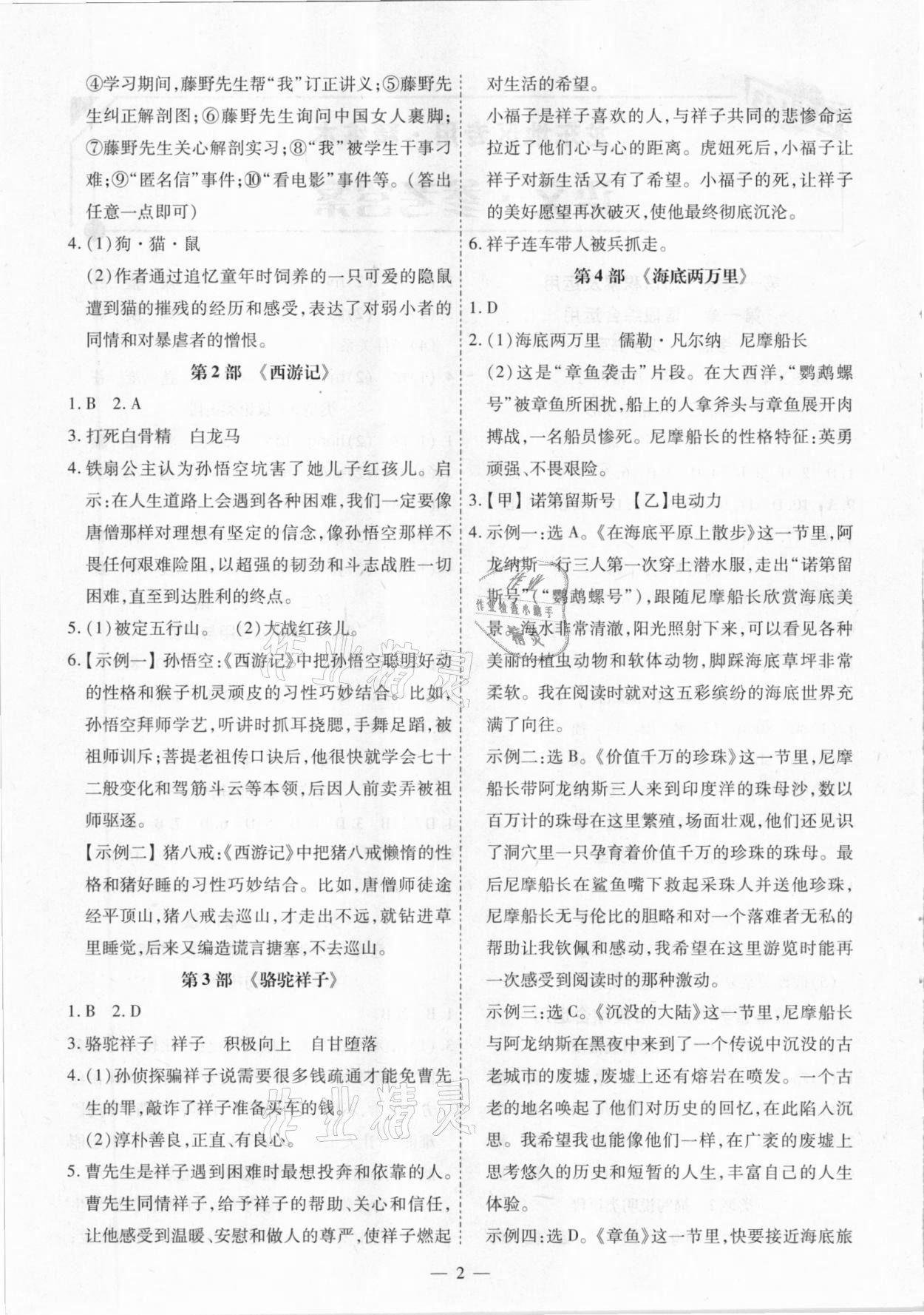 2021年中考123基礎(chǔ)章節(jié)總復(fù)習(xí)測試卷語文龍東地區(qū)專用 第2頁