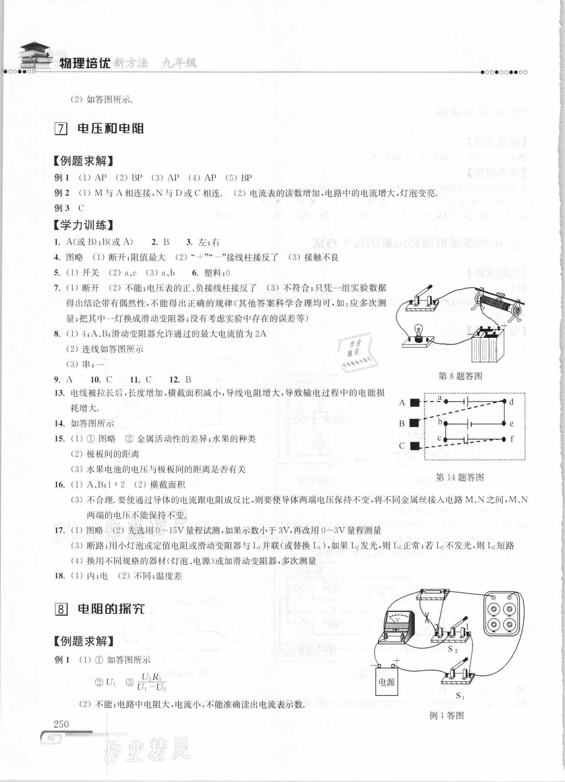 2020年培优新方法九年级物理教科版 第8页