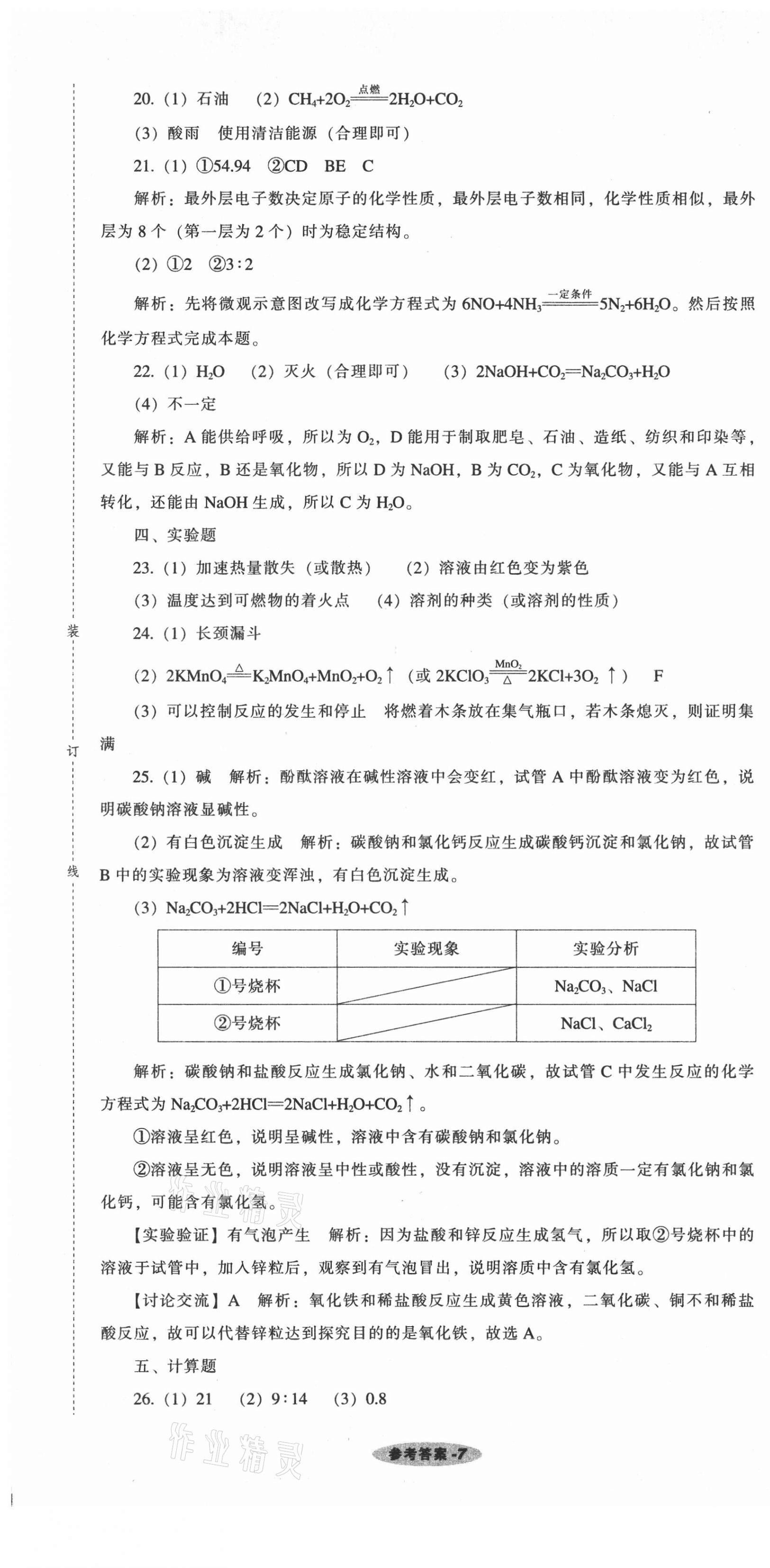2021年遼寧中考真題匯編化學(xué) 第7頁