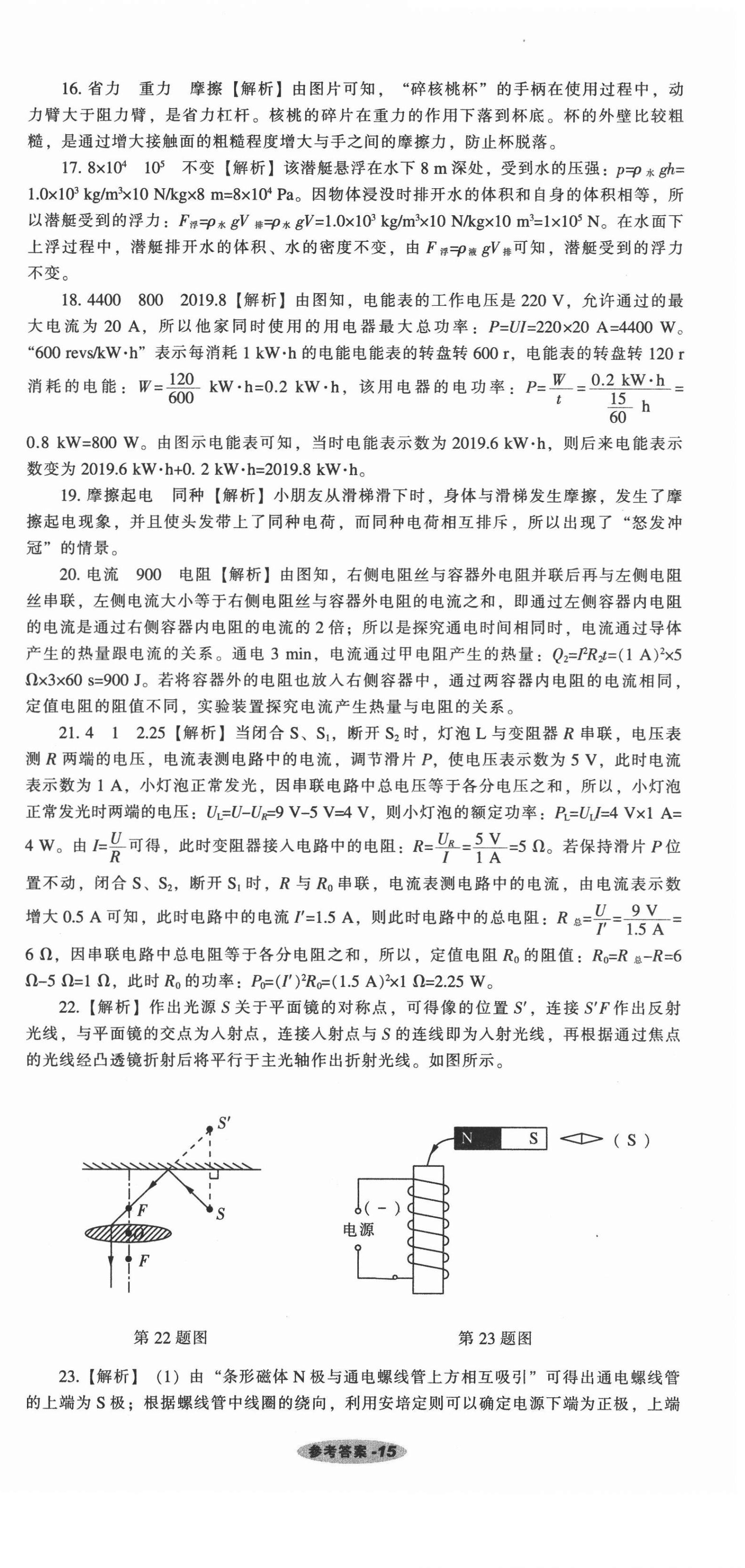 2021年遼寧中考真題匯編物理 第15頁