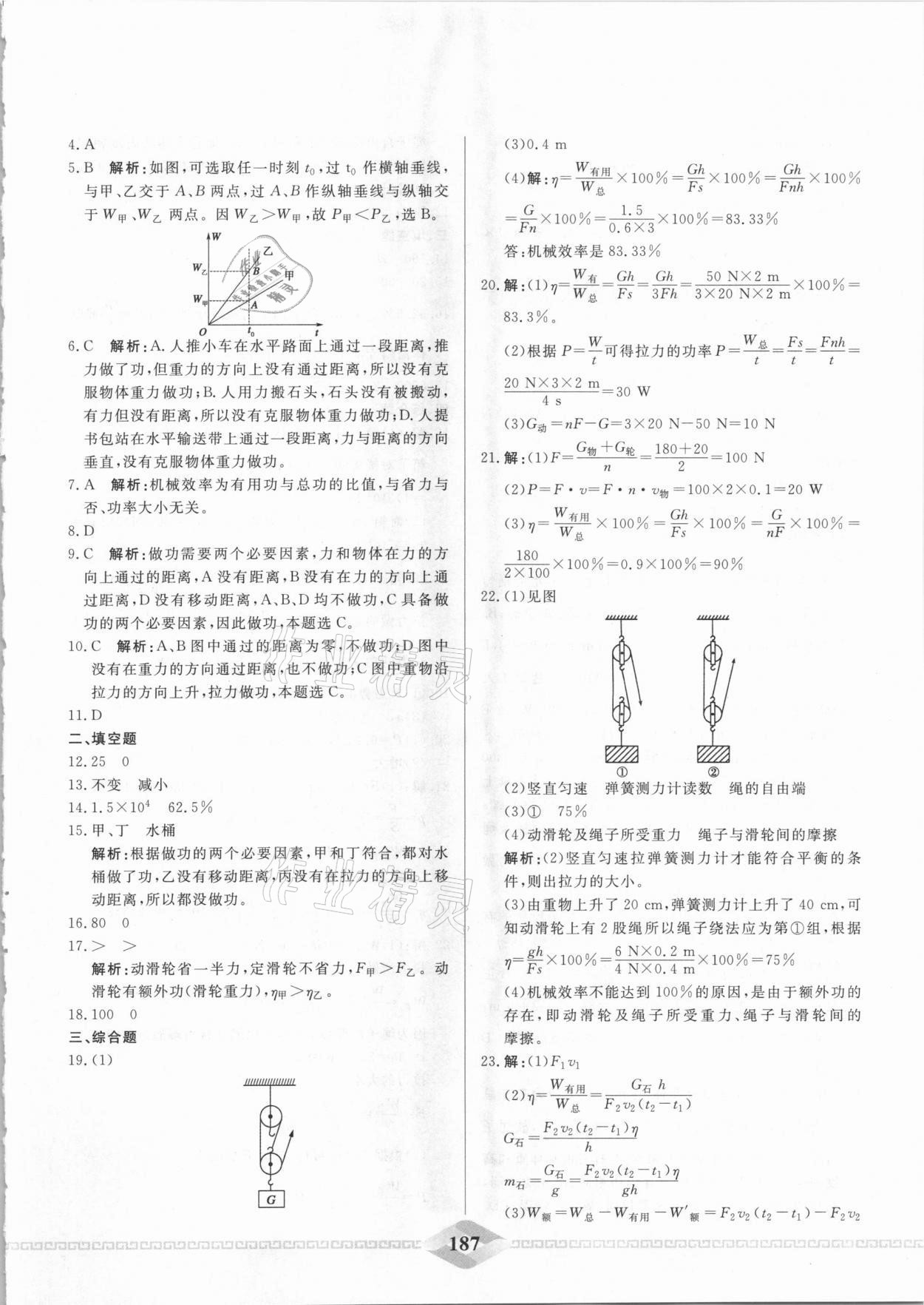 2021年一飞冲天中考专项精品试题分类物理 参考答案第11页