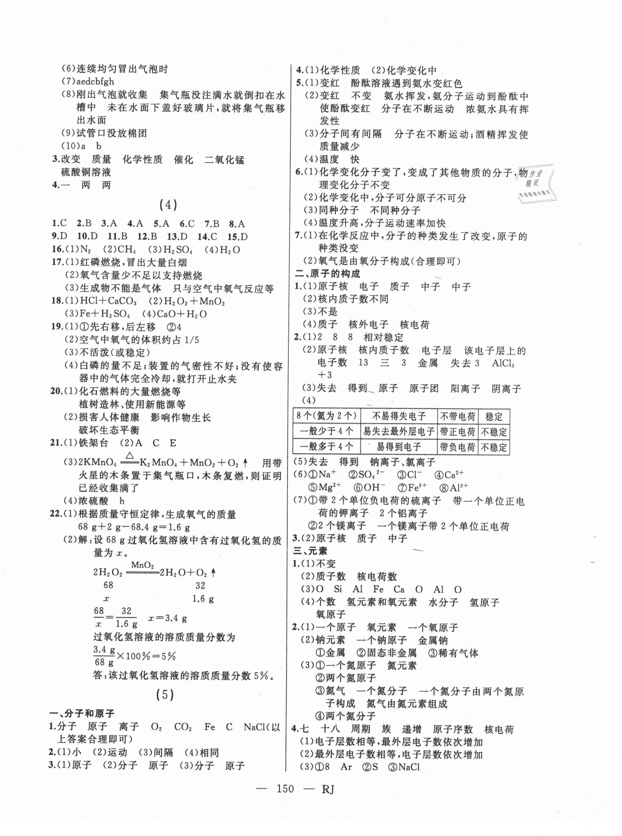 2021年總復(fù)習(xí)測試化學(xué)人教版 第2頁