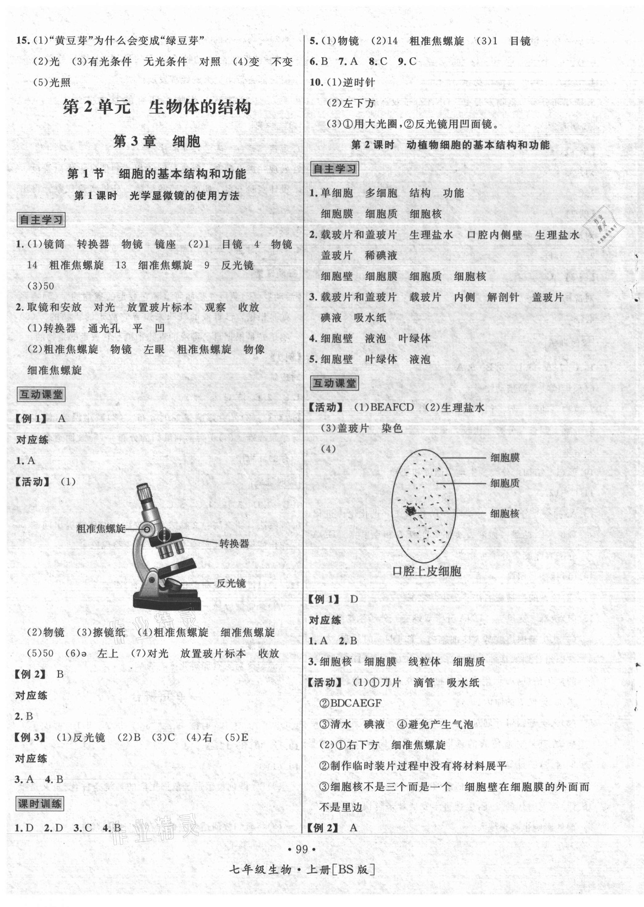 2020年優(yōu)學(xué)名師名題七年級生物上冊北師大版 第3頁