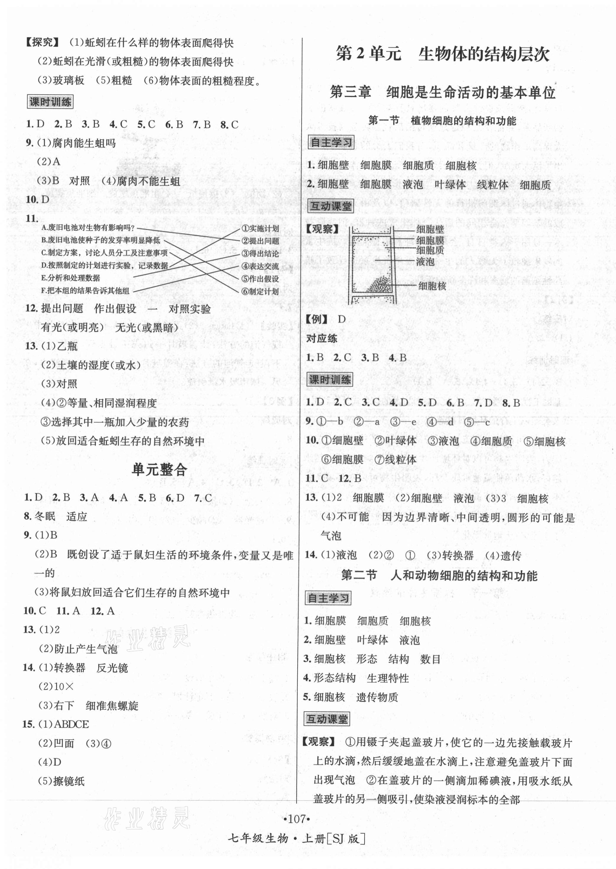 2020年優(yōu)學名師名題七年級生物上冊蘇教版 第3頁