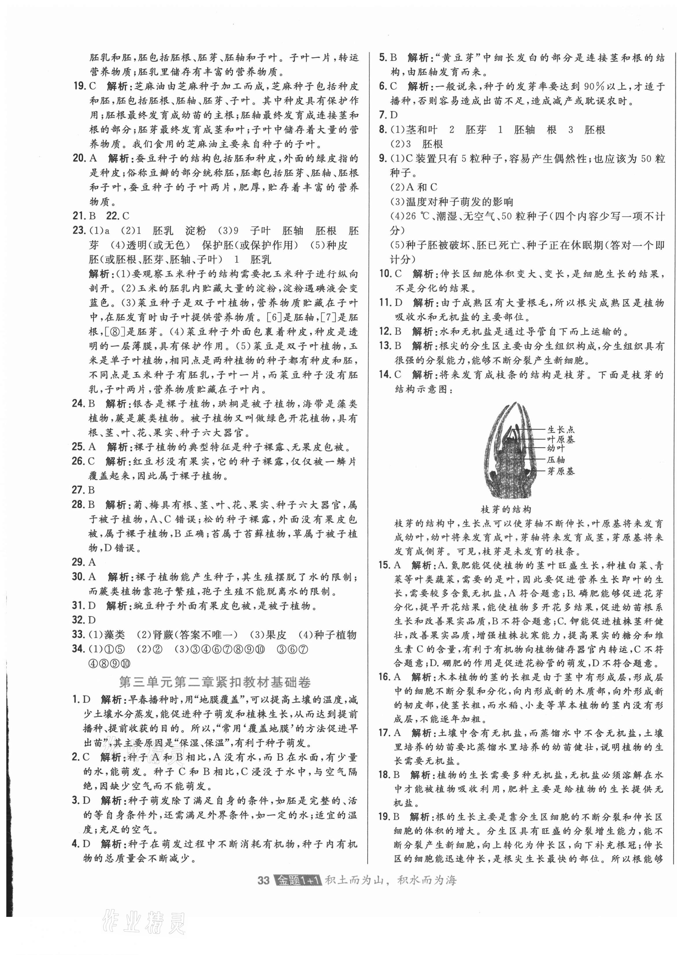 2020年中大英才金題1加1七年級生物上冊人教版 第5頁