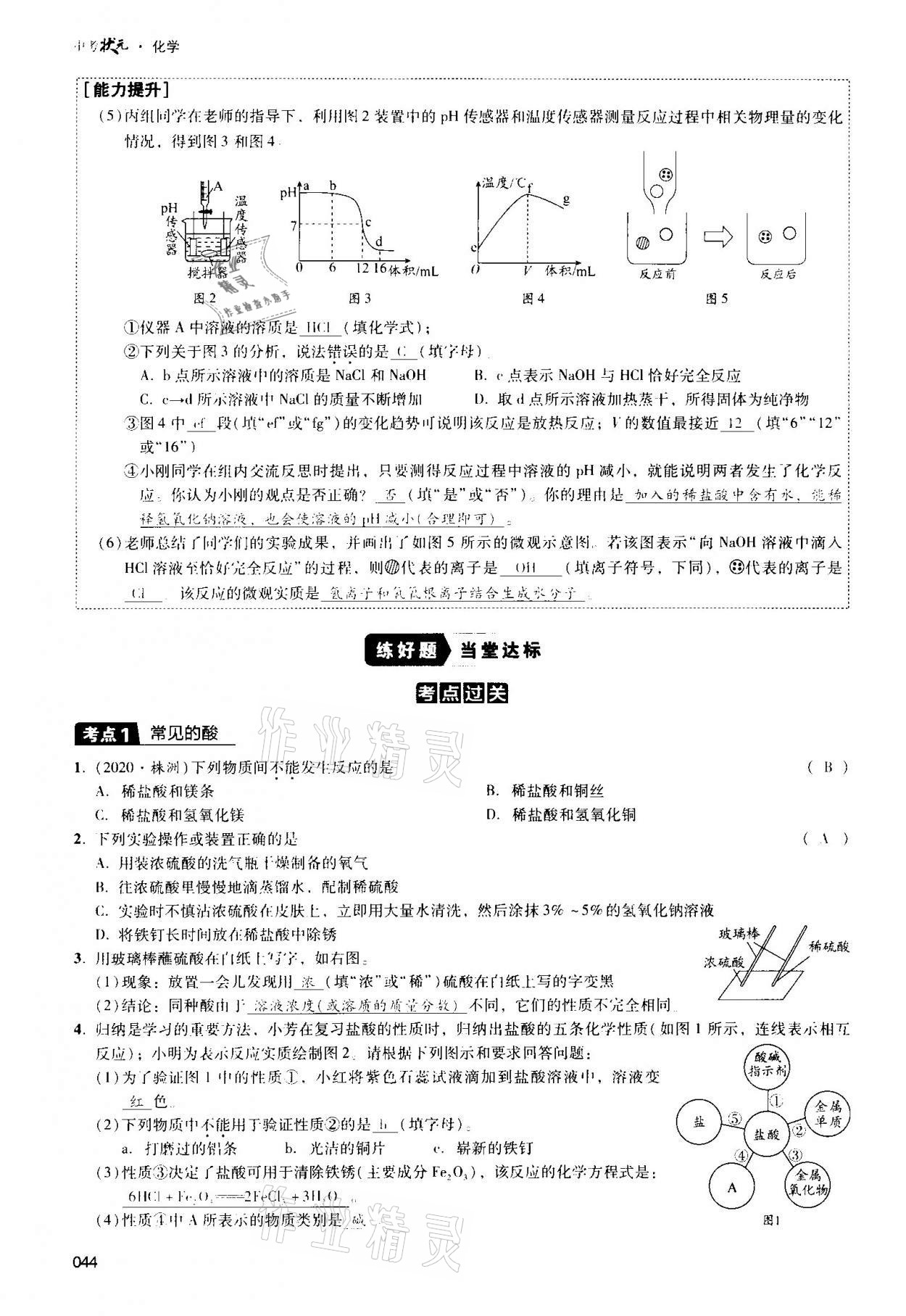 2021年中考狀元化學(xué) 參考答案第44頁