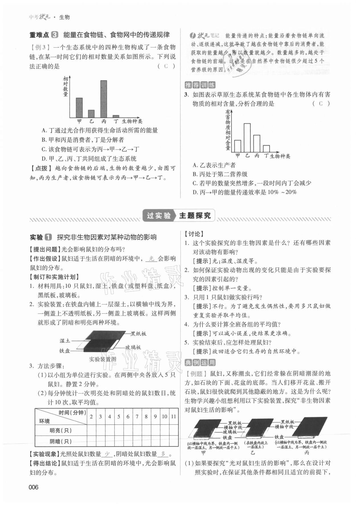 2021年中考狀元生物 第6頁(yè)