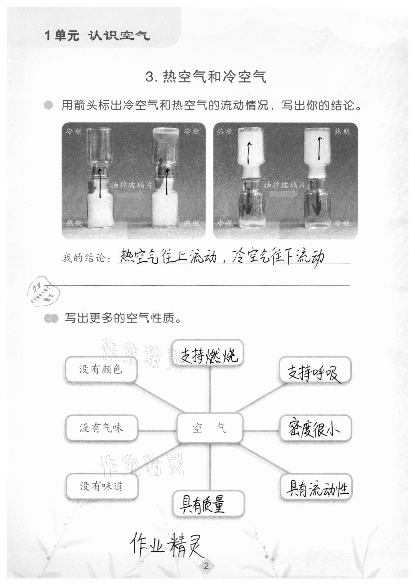 2020年學(xué)生活動(dòng)手冊(cè)三年級(jí)科學(xué)上冊(cè)蘇教版江蘇鳳凰教育出版社 參考答案第2頁(yè)