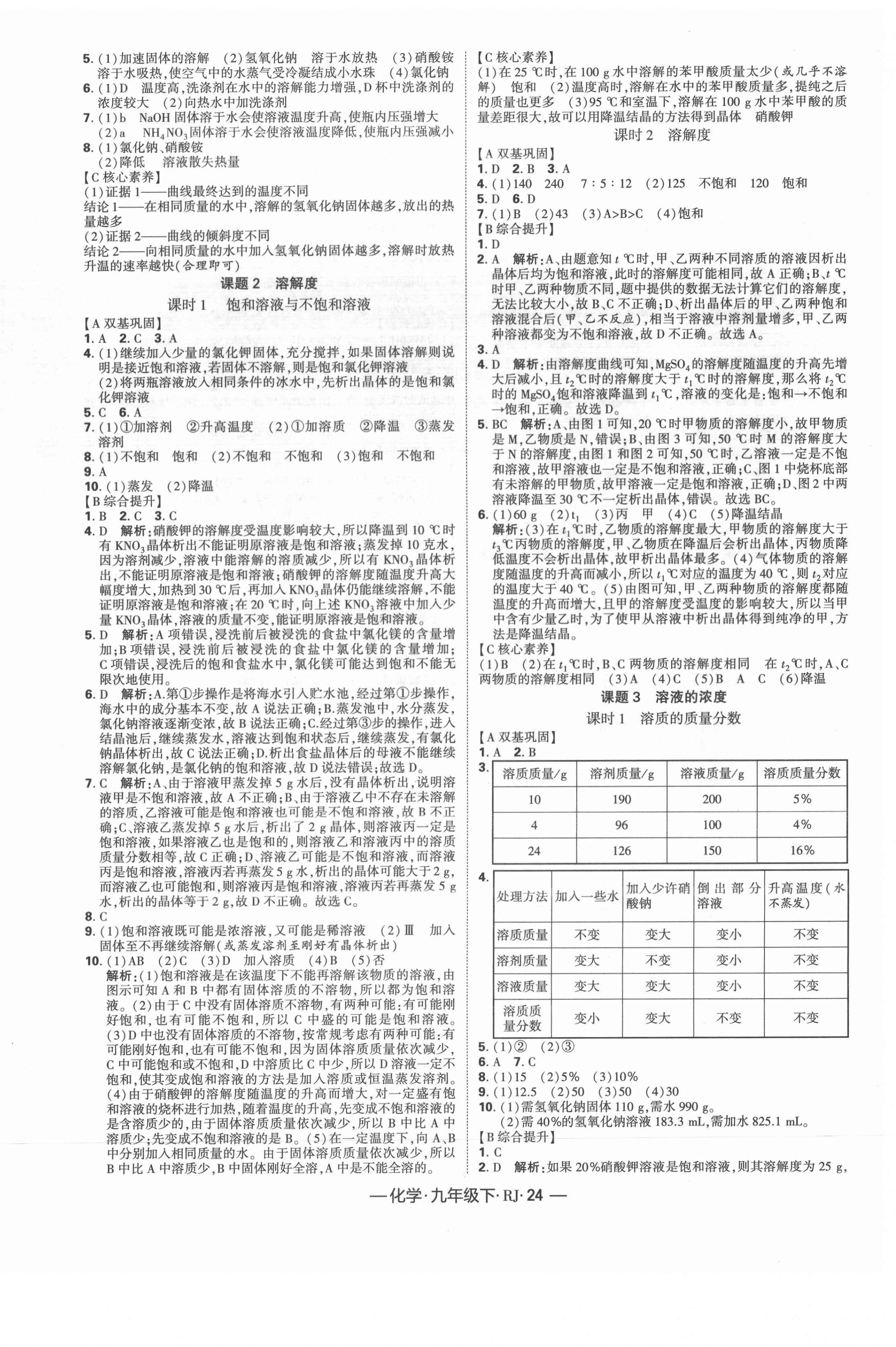 2021年经纶学典课时作业九年级化学下册人教版 第4页