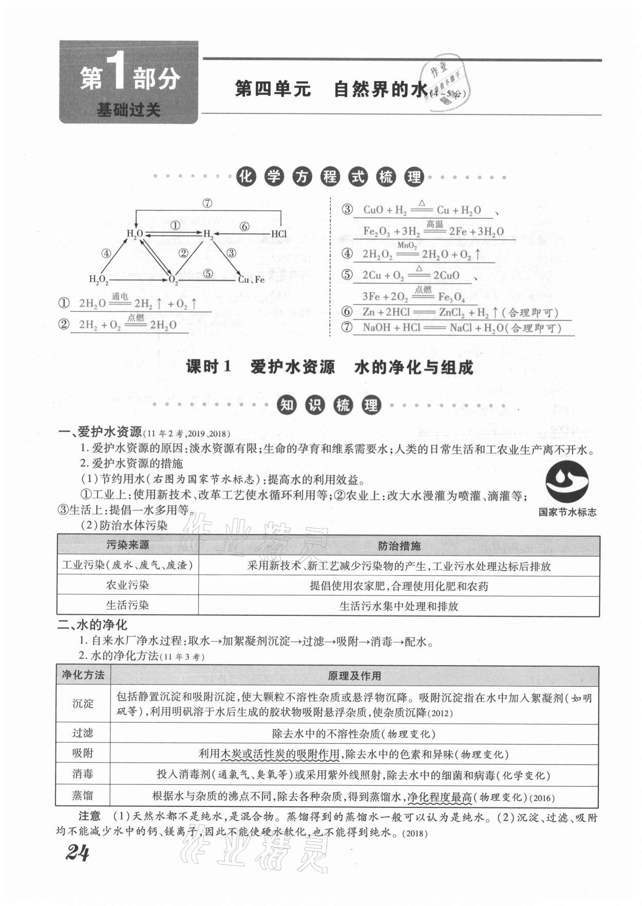 2021年領跑中考化學河南專版 參考答案第24頁