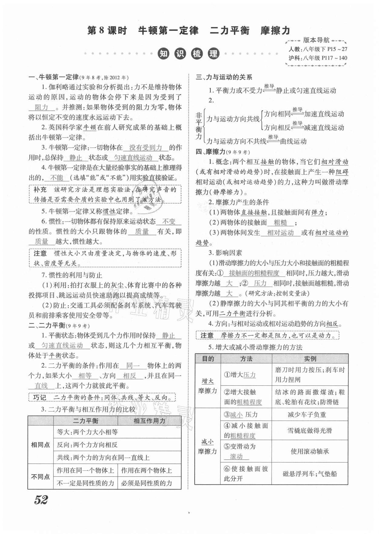 2021年領(lǐng)跑中考物理河南專版 第52頁