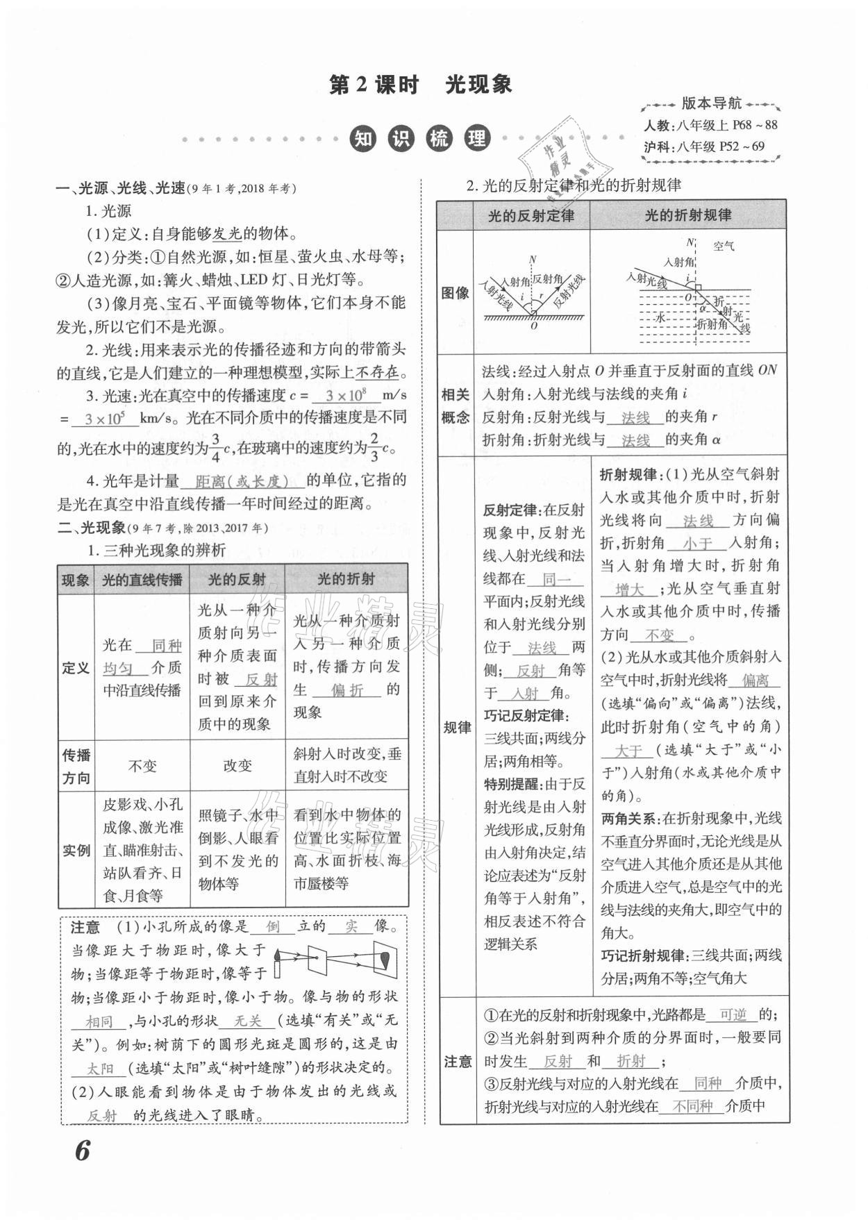 2021年領(lǐng)跑中考物理河南專版 第6頁