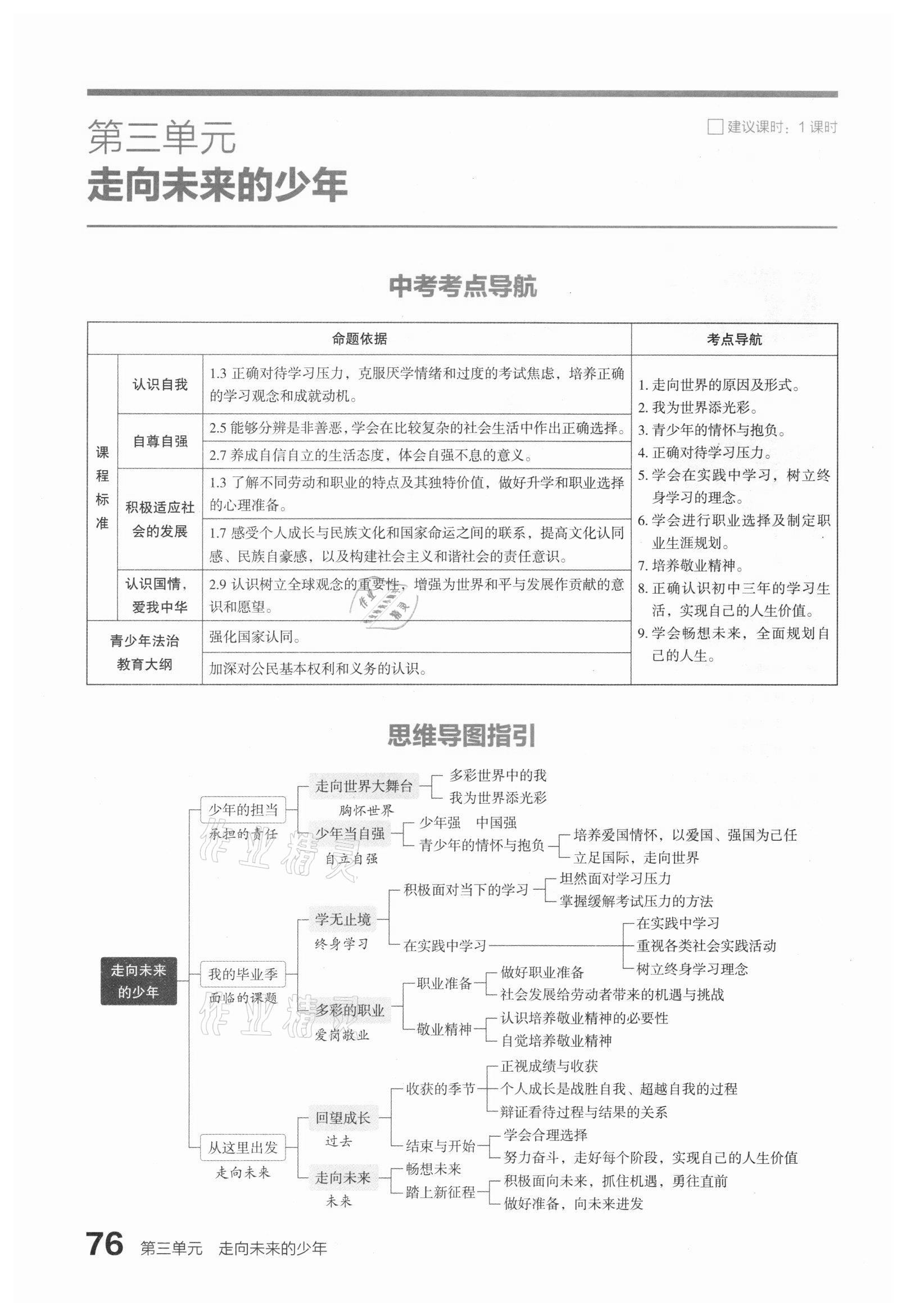 2021年滾動(dòng)遷移中考總復(fù)習(xí)道德與法治山西專版 參考答案第84頁