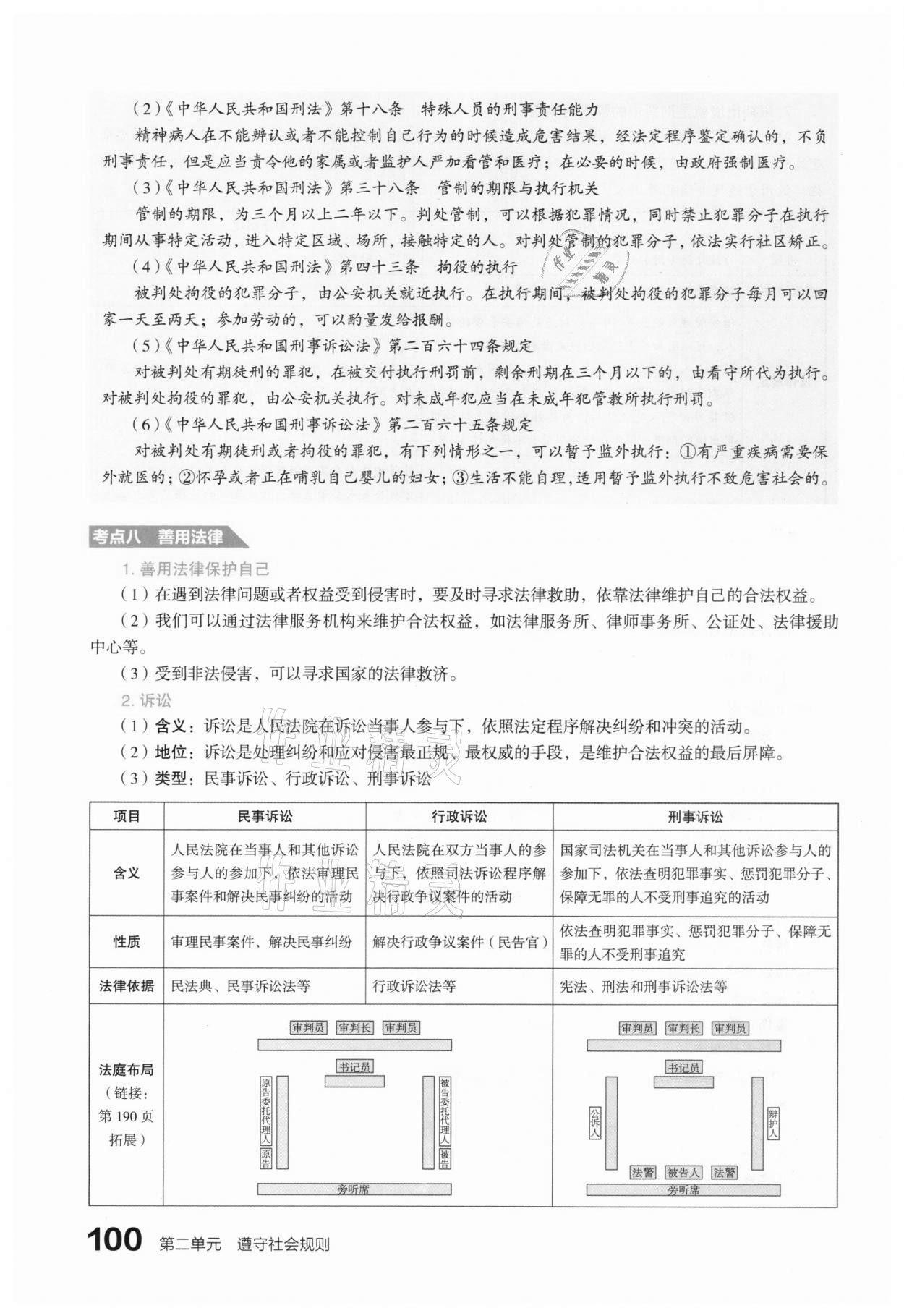 2021年滾動遷移中考總復(fù)習(xí)道德與法治山西專版 參考答案第108頁