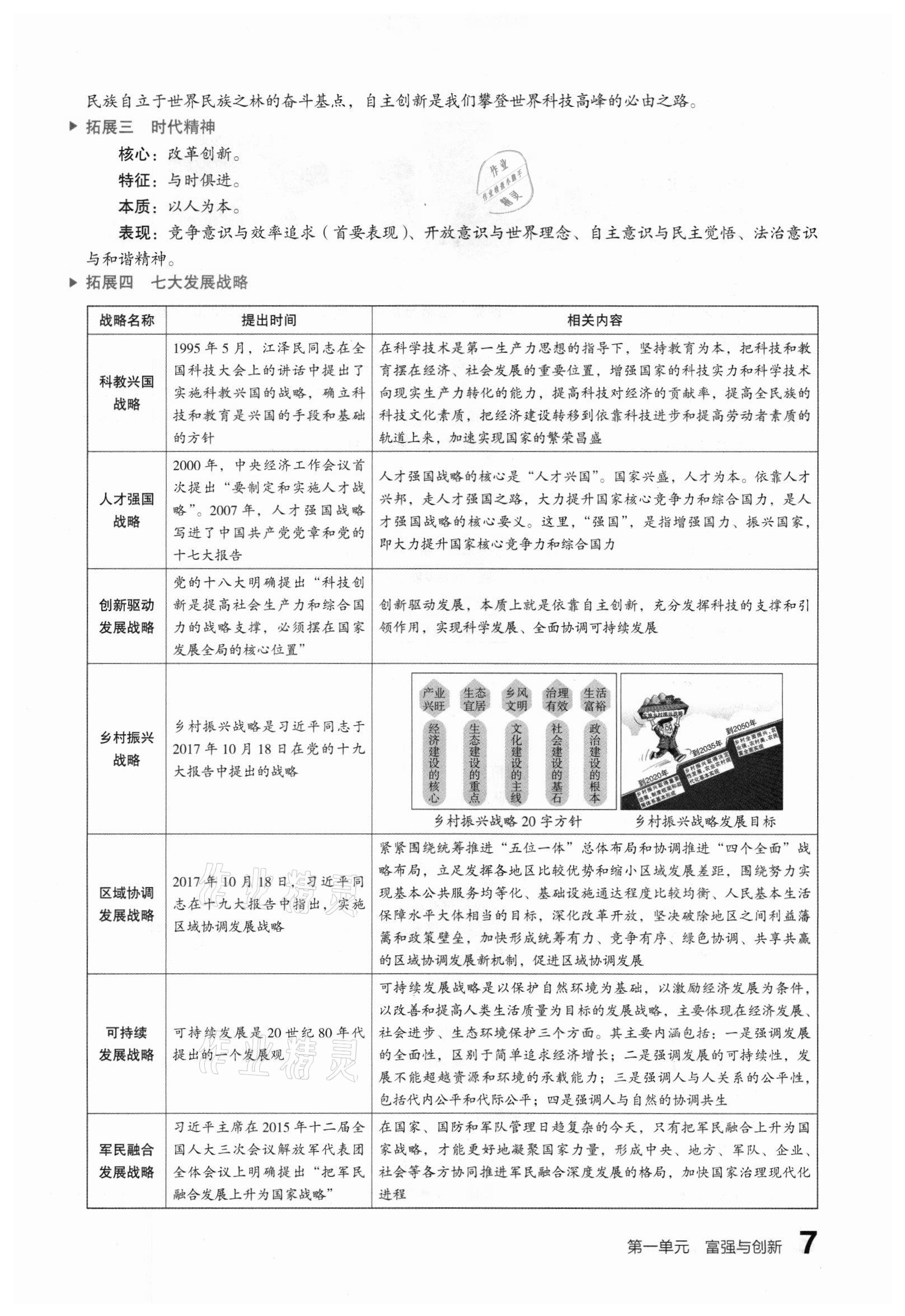 2021年滚动迁移中考总复习道德与法治山西专版 参考答案第15页