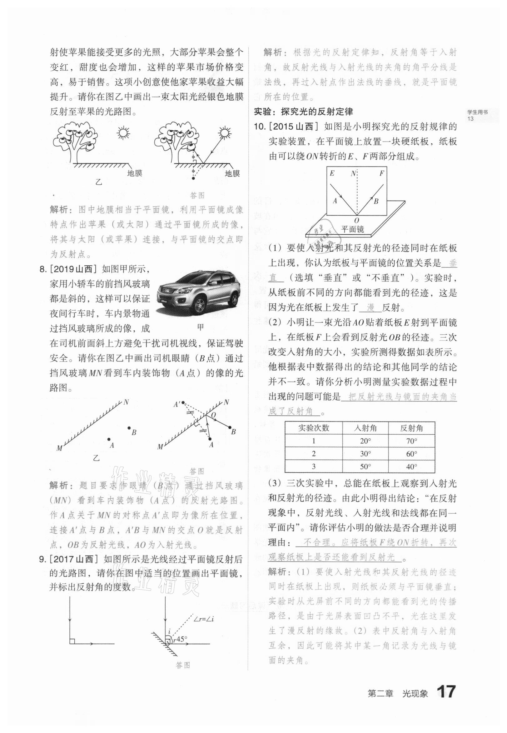 2021年滚动迁移中考总复习物理山西专版 第15页