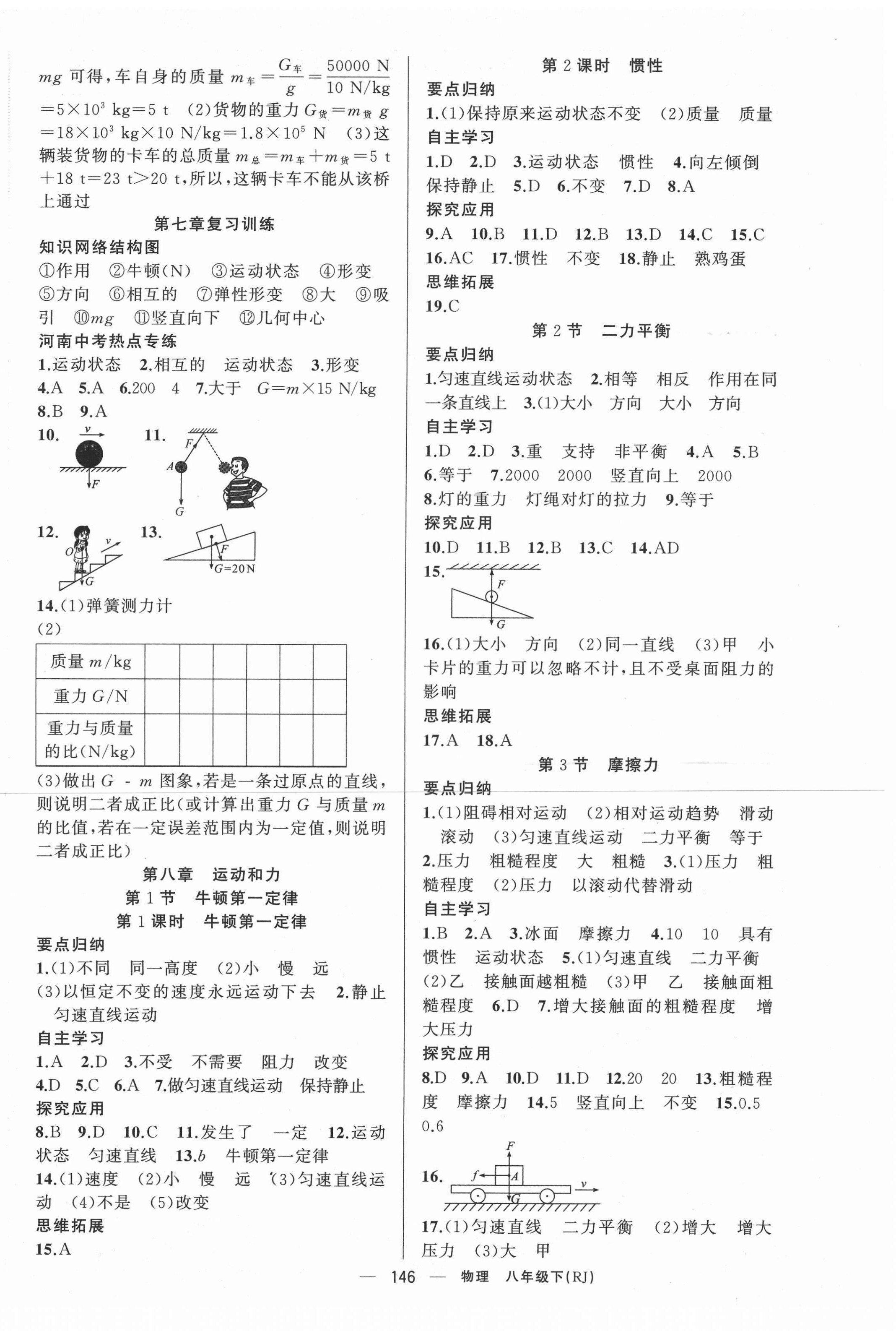 2021年原创新课堂八年级物理下册人教版 第2页