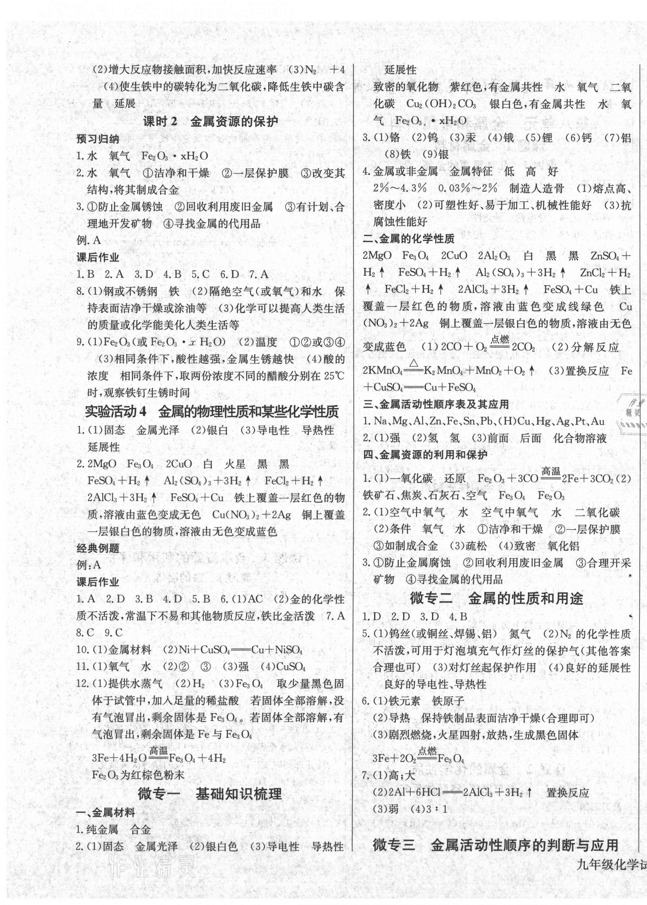 2021年思維新觀察九年級化學(xué)下冊人教版 第2頁